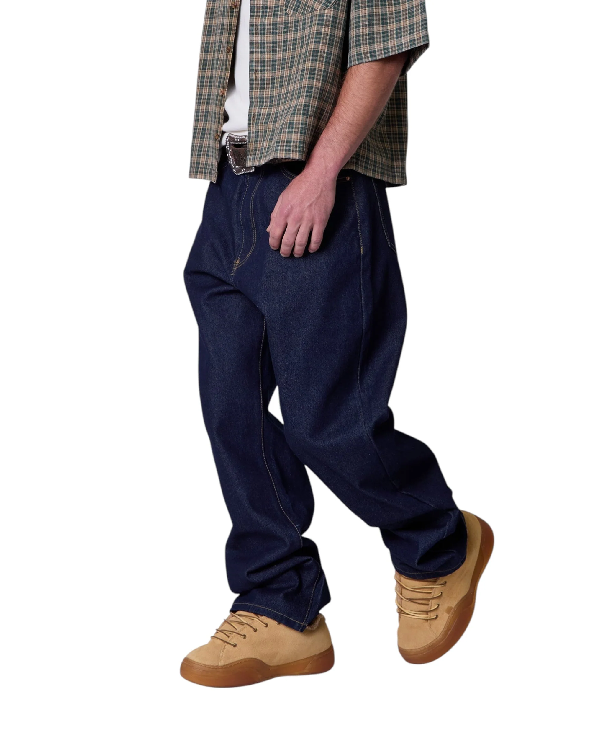 Raw Ultra Baggy Denim - Rinsed Indigo - Image 6