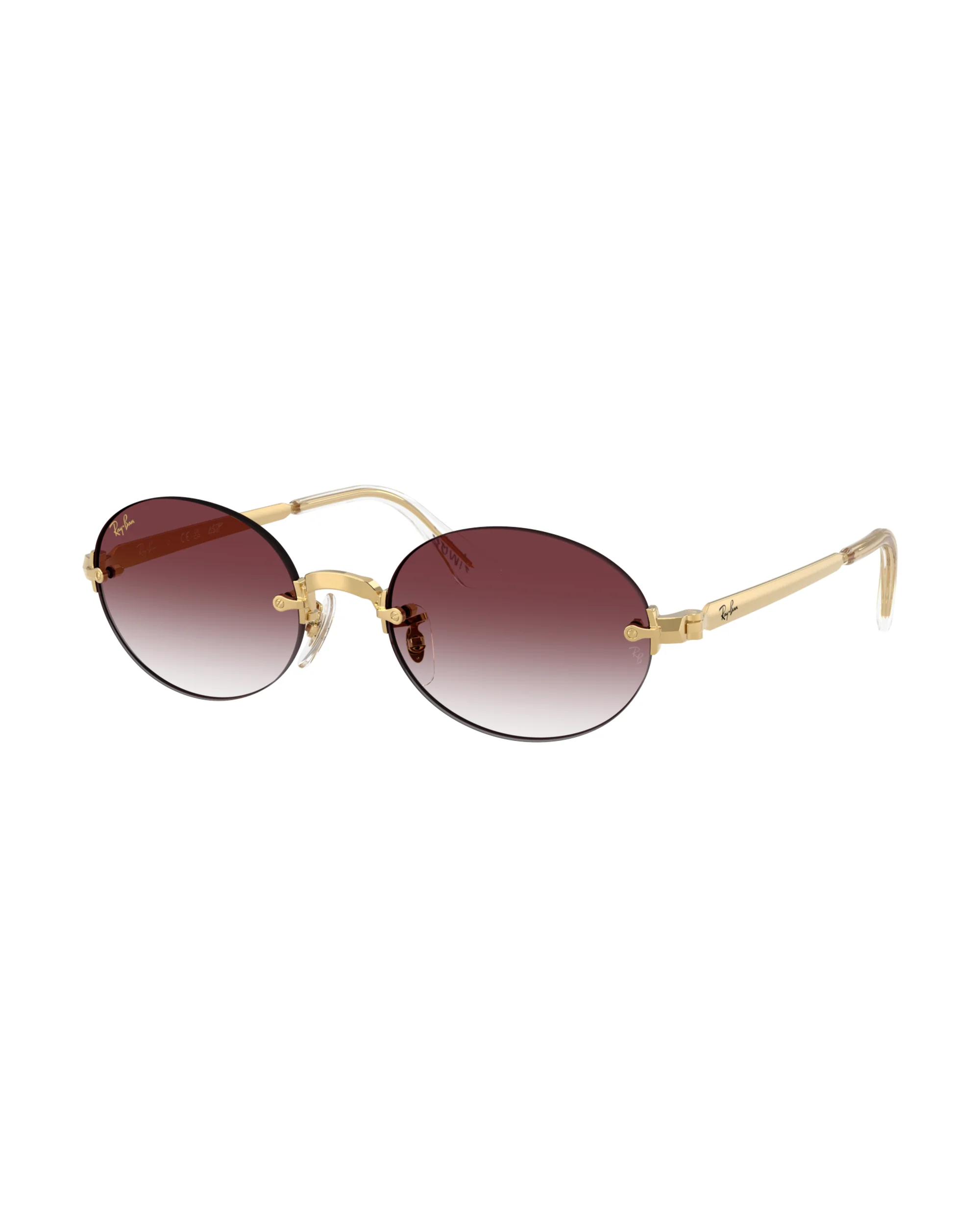 RAY-BAN X A$AP ROCKY RIMLESS OVAL CLEAR GRADIENT DARK VIOLE - Image 8