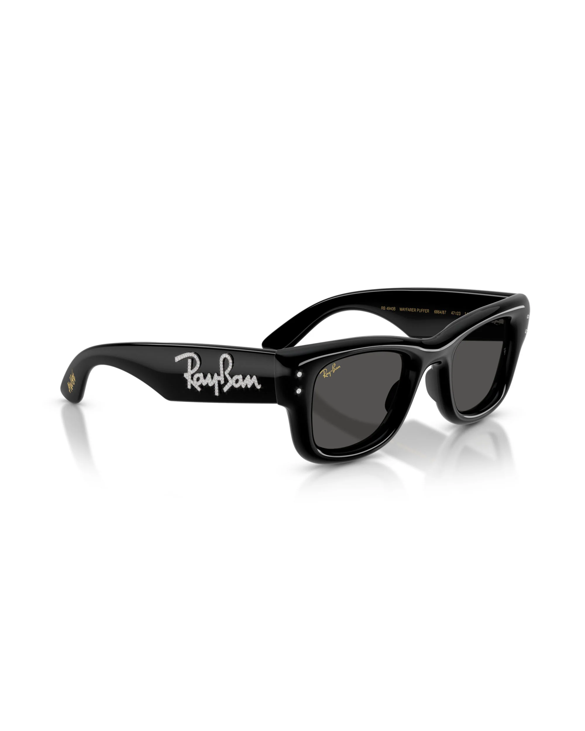 RAY BAN X A$AP ROCKY WAYFARER PUFFER SWAROVSKI EDITION - BLACK - Image 7