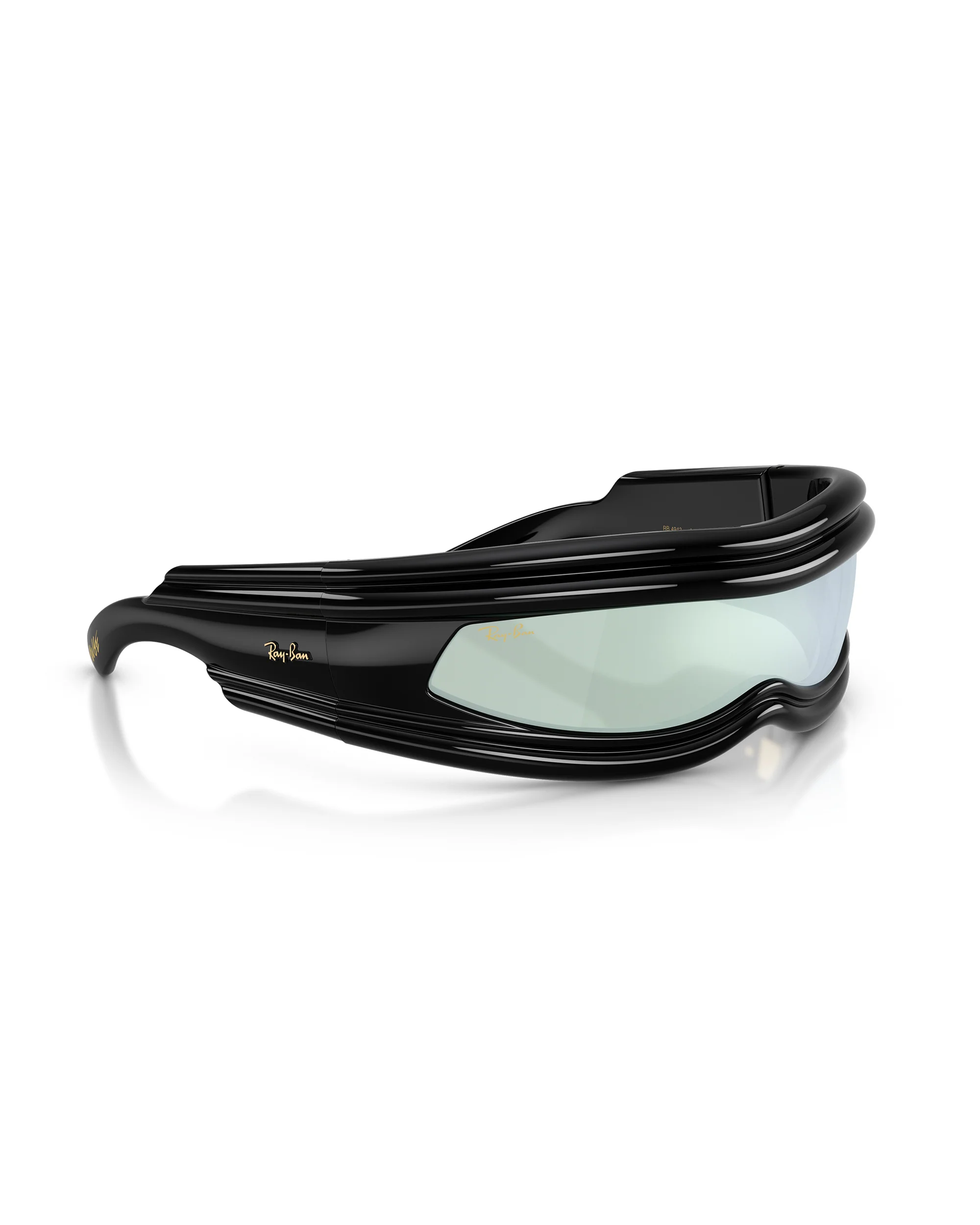 RAY BAN X ASAP ROCKY ULTRA WRAP 001 LIGHT GREY - Image 3