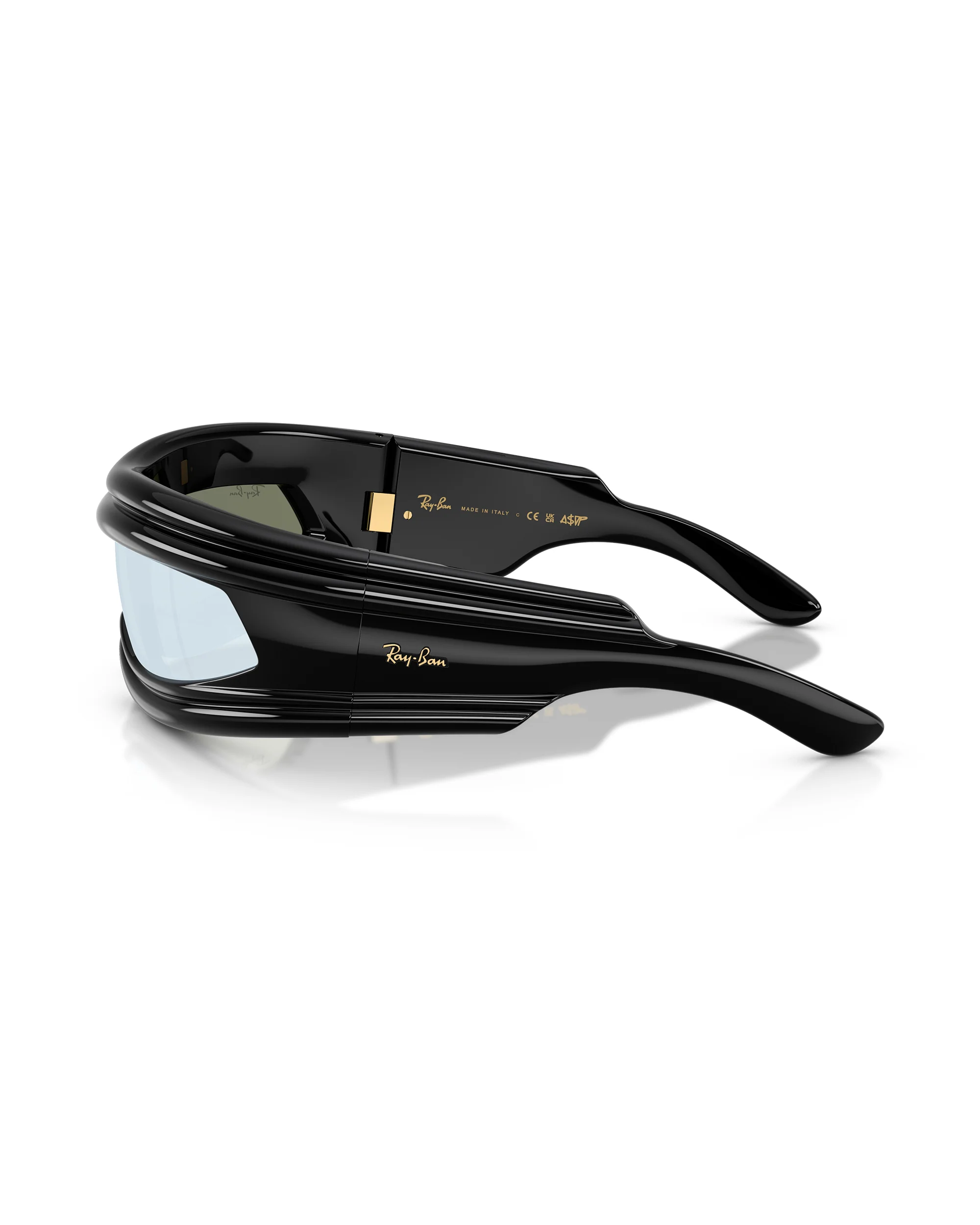 RAY BAN X ASAP ROCKY ULTRA WRAP 001 LIGHT GREY - Image 4