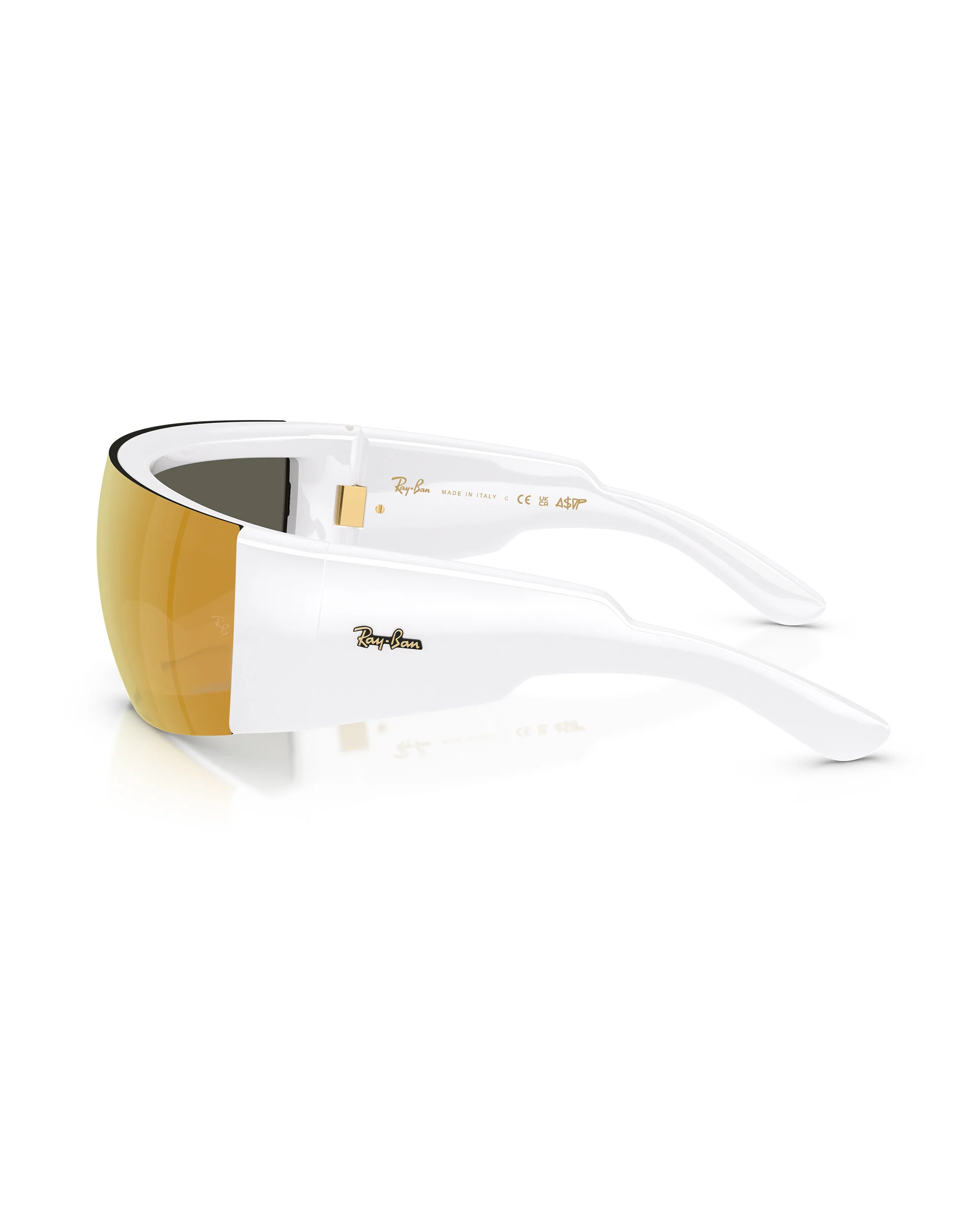 RAY BAN X ASAP ROCKY ULTRA WRAP 002 BROWN MIRROR - Image 5
