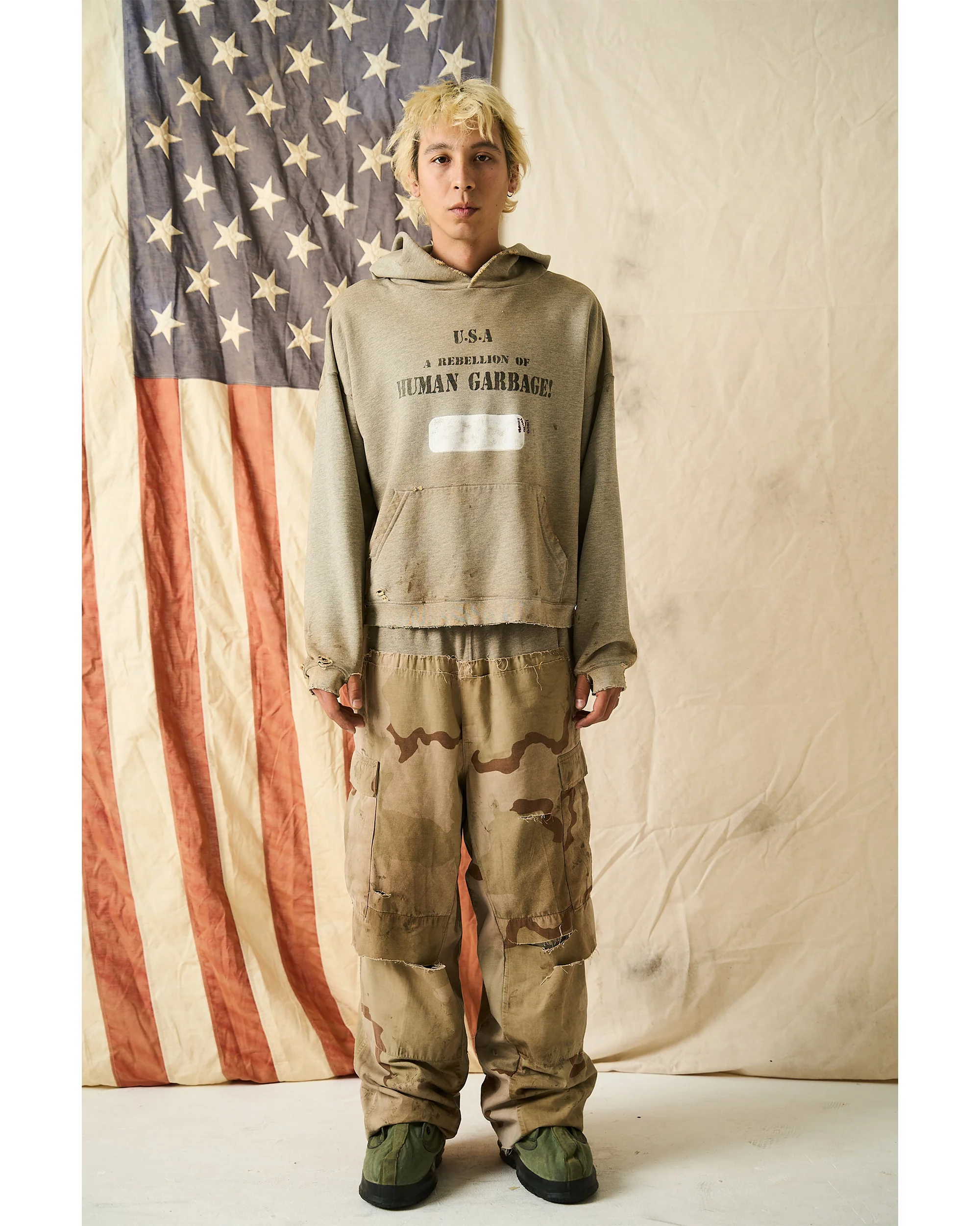 "REBELLION OF HUMAN GARBAGE!" HOODIE - Image 2