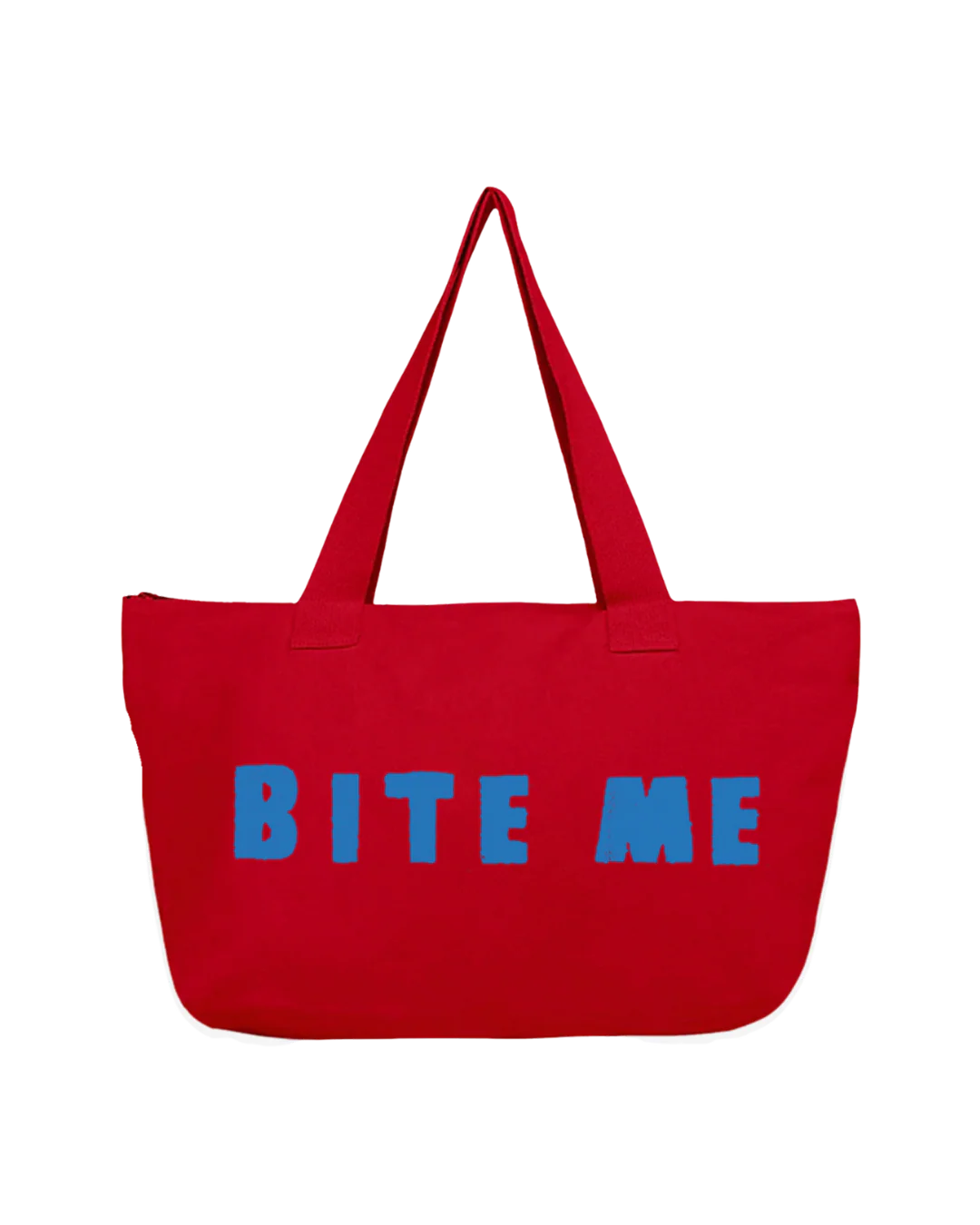RED BITE ME TOTE