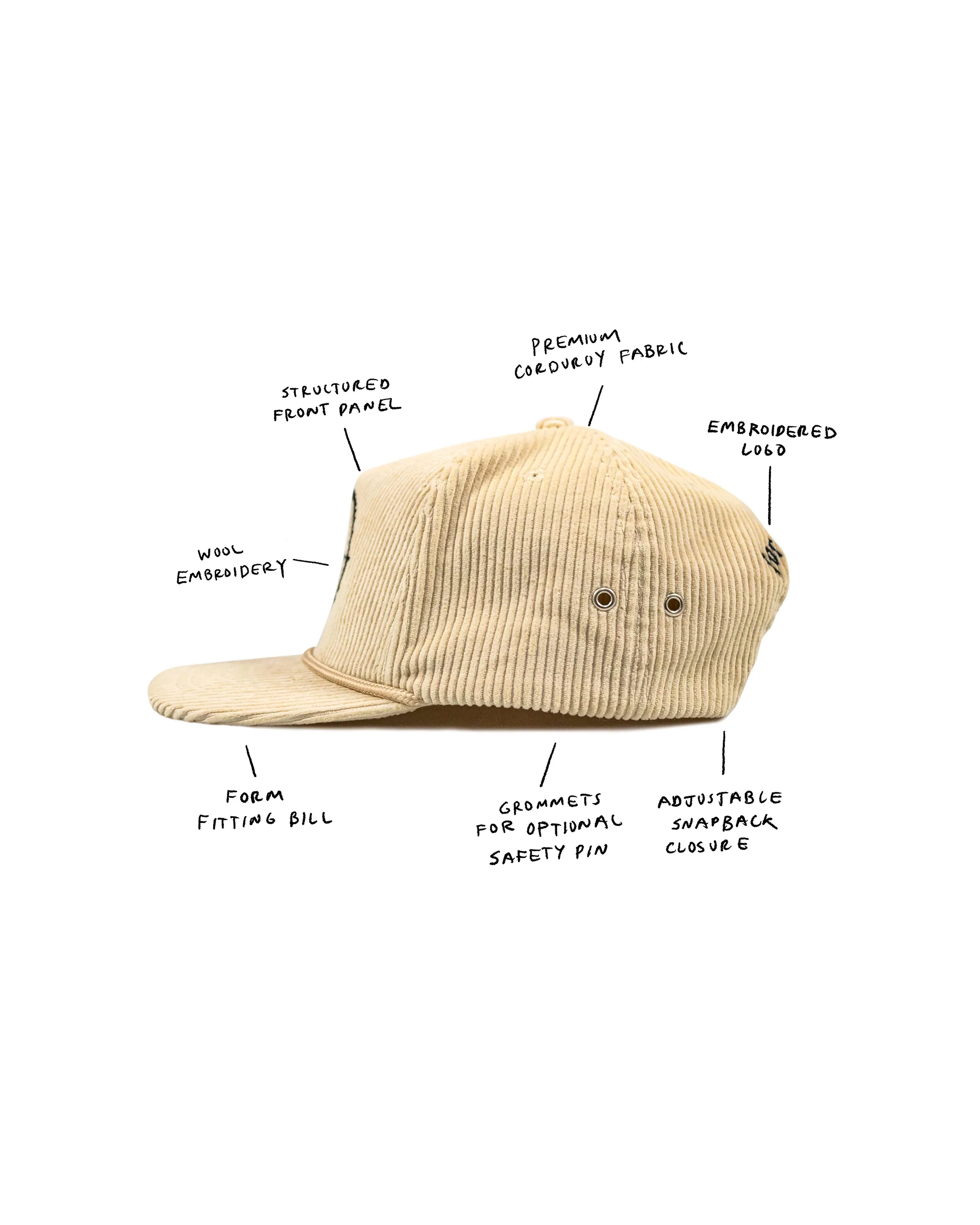 RED DOT CORDUROY HAT - Image 4
