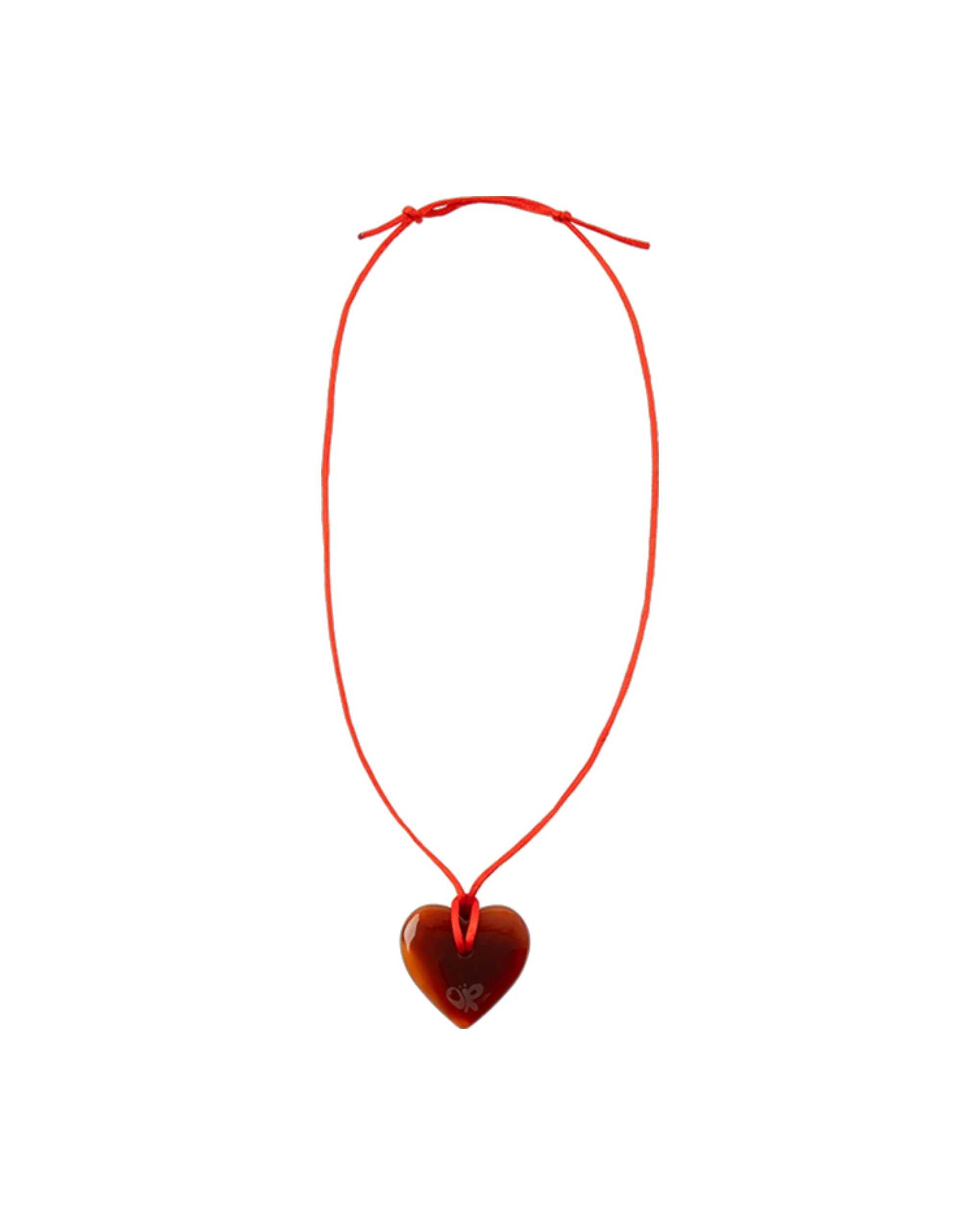 red heart necklace