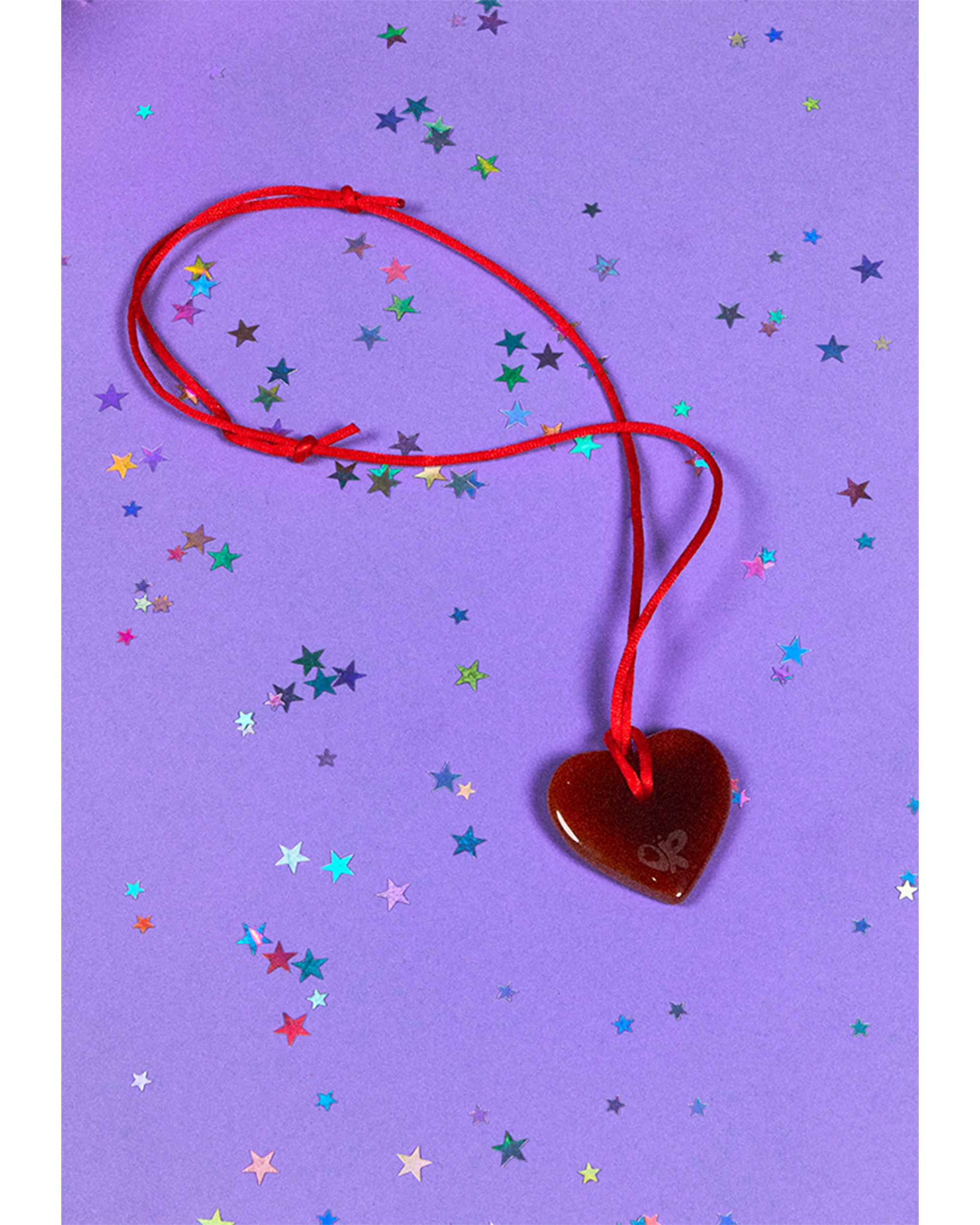 red heart necklace - Image 2