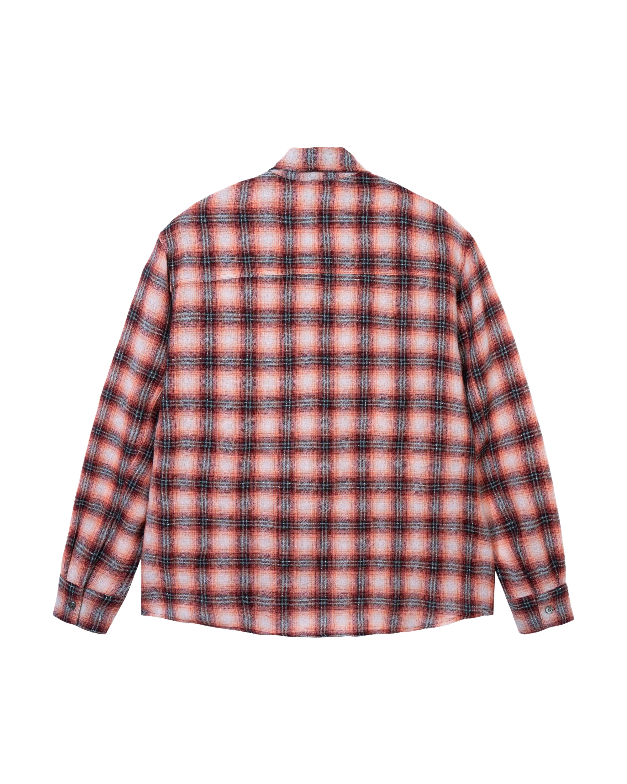 Red Wool Button Up Shirt - Image 2