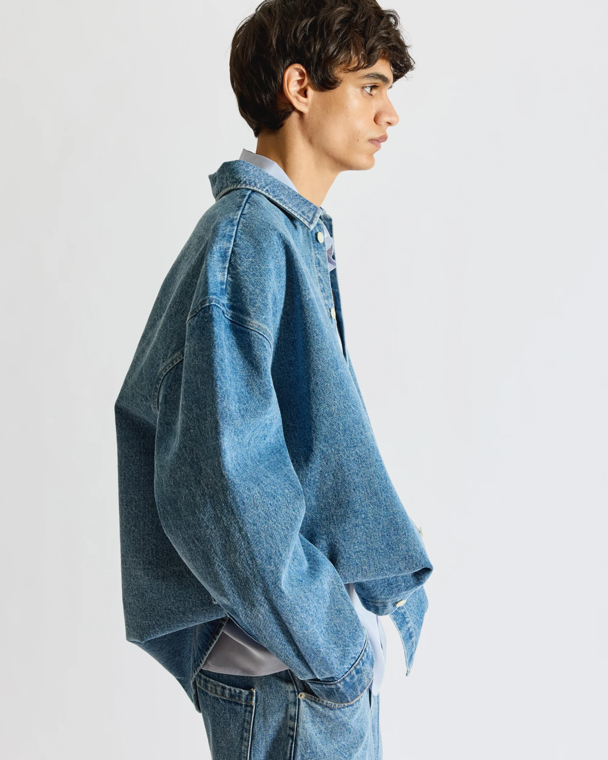 Relaxed Denim Shirt - Image 6
