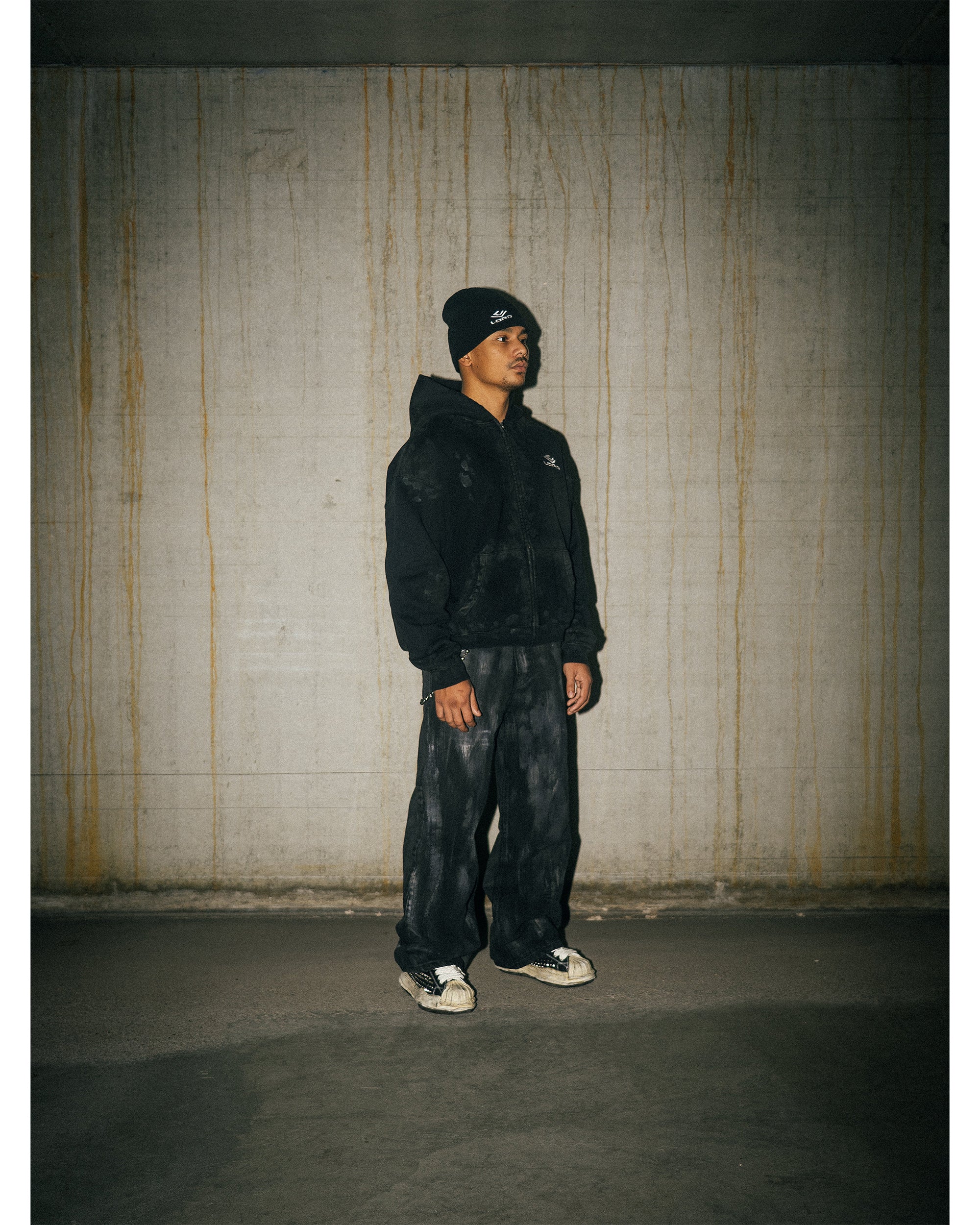 REPLICA ZIP-HOODIE - BLACK - Image 3
