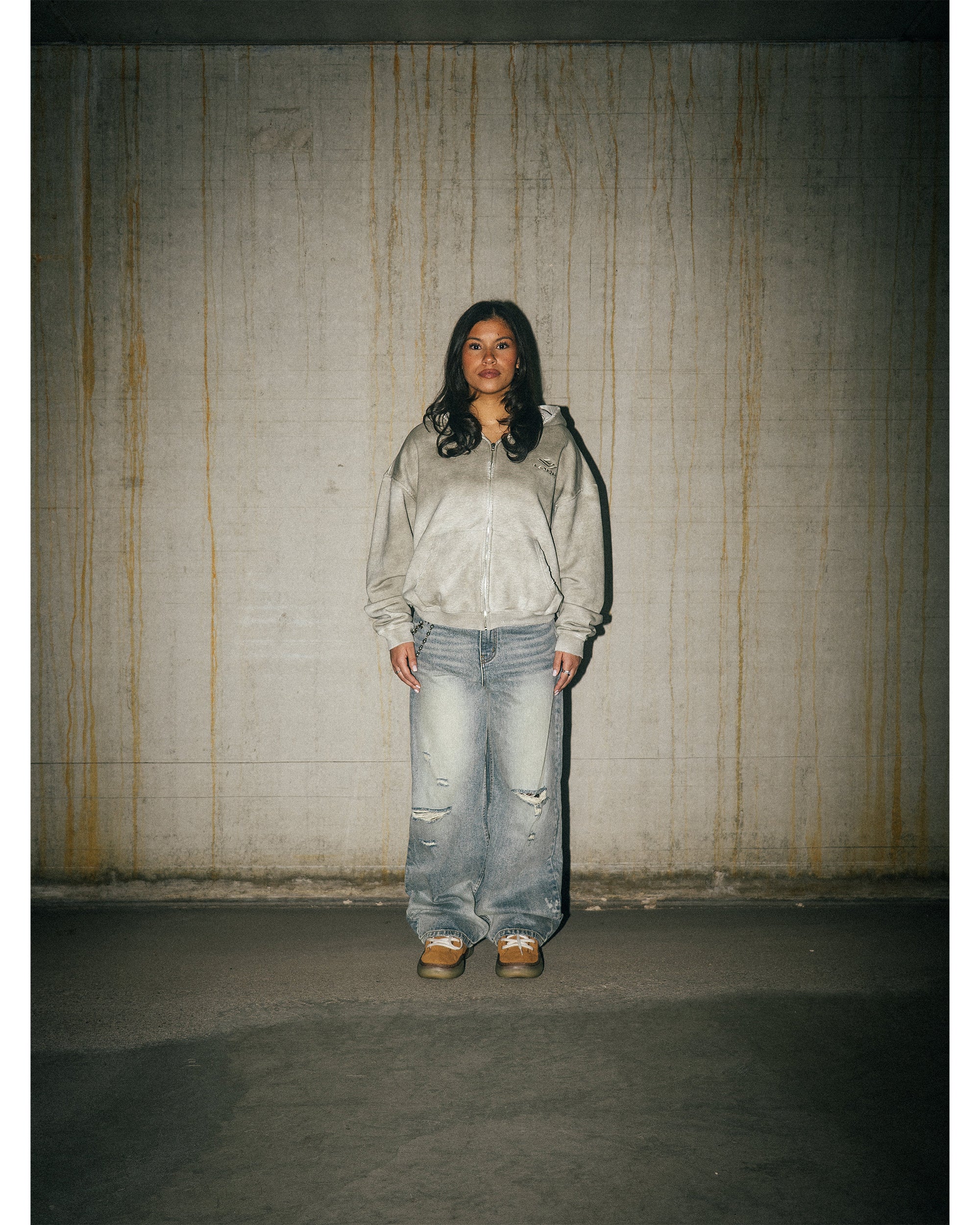 REPLICA ZIP-HOODIE - GRAY - Image 4