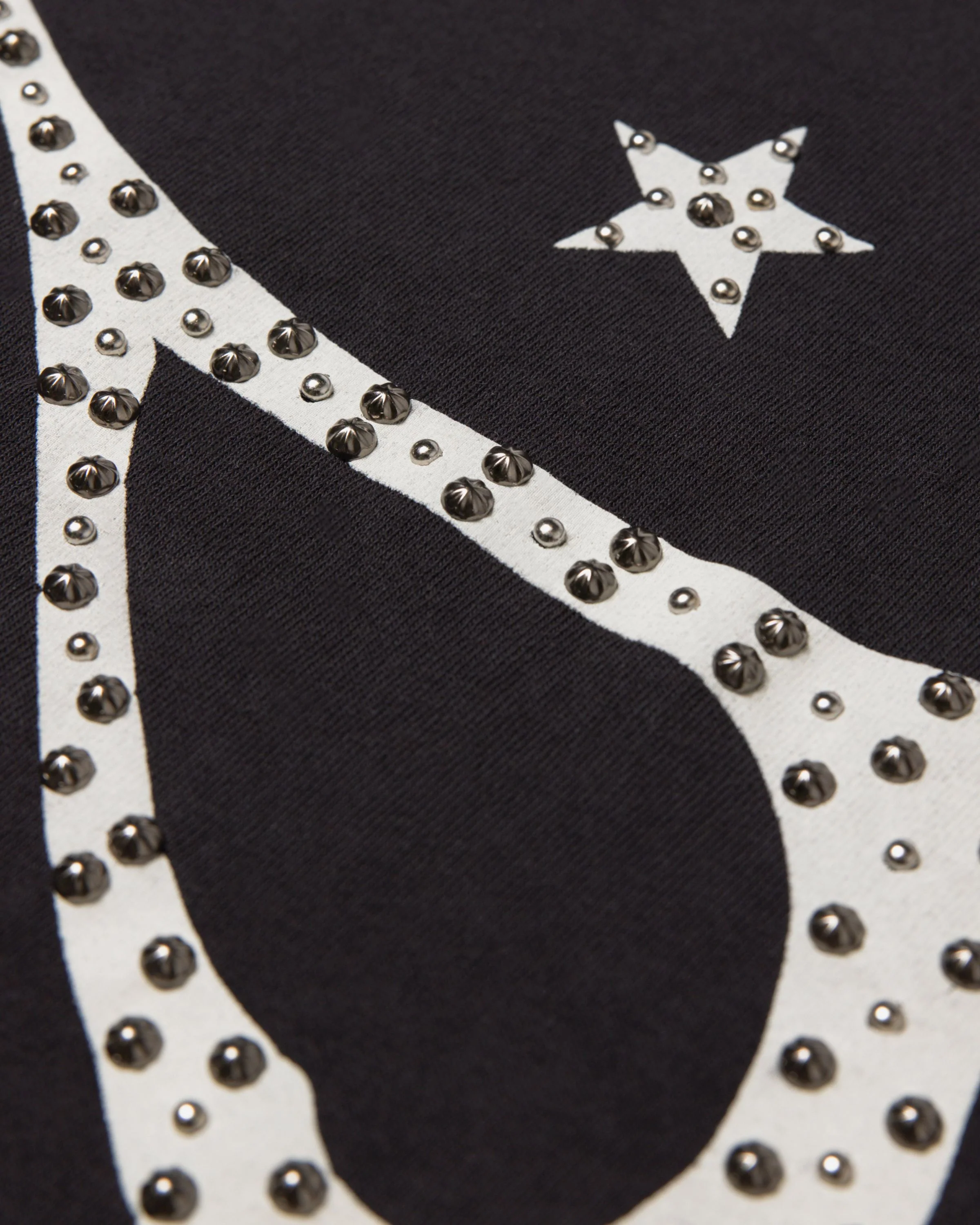 Reverse Hand Studded Script Tee - Image 2