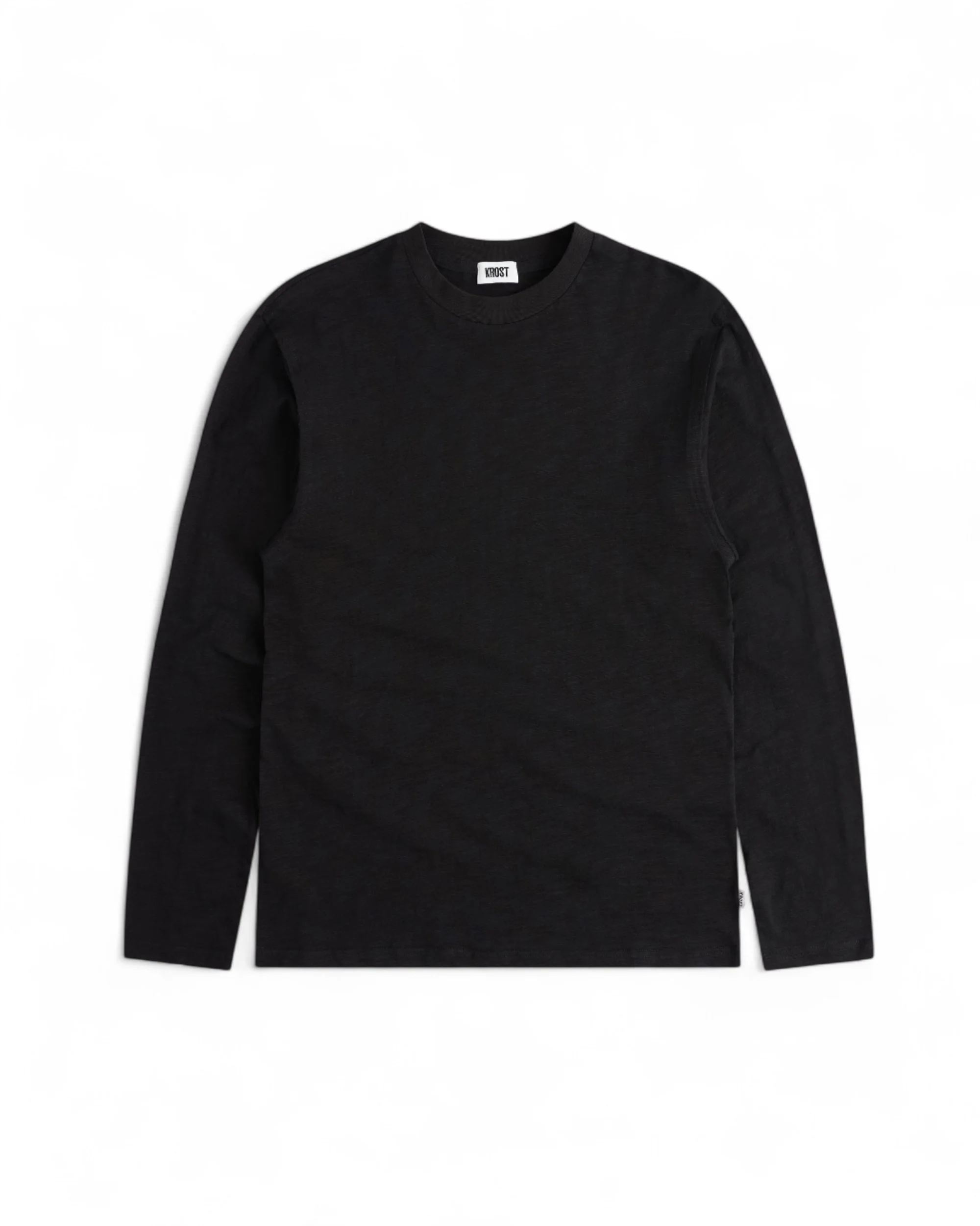 Reverse Seam Long Sleeve Tee - Black