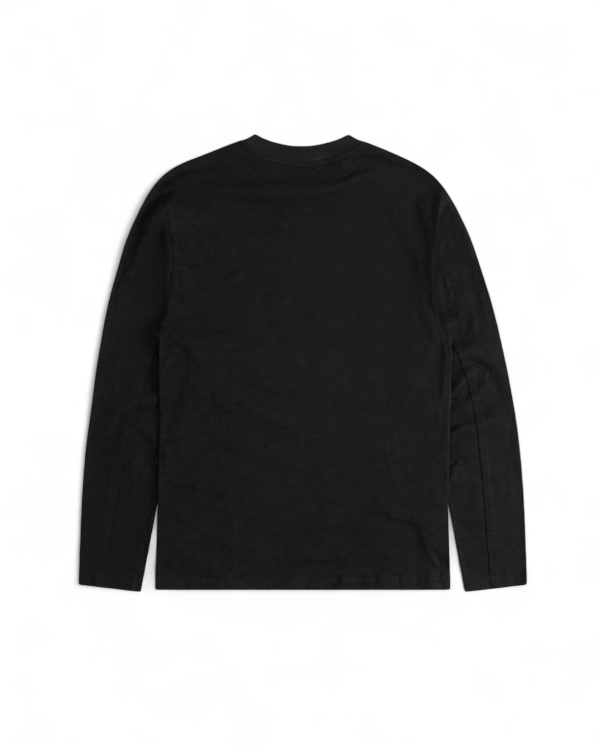 Reverse Seam Long Sleeve Tee - Black - Image 2