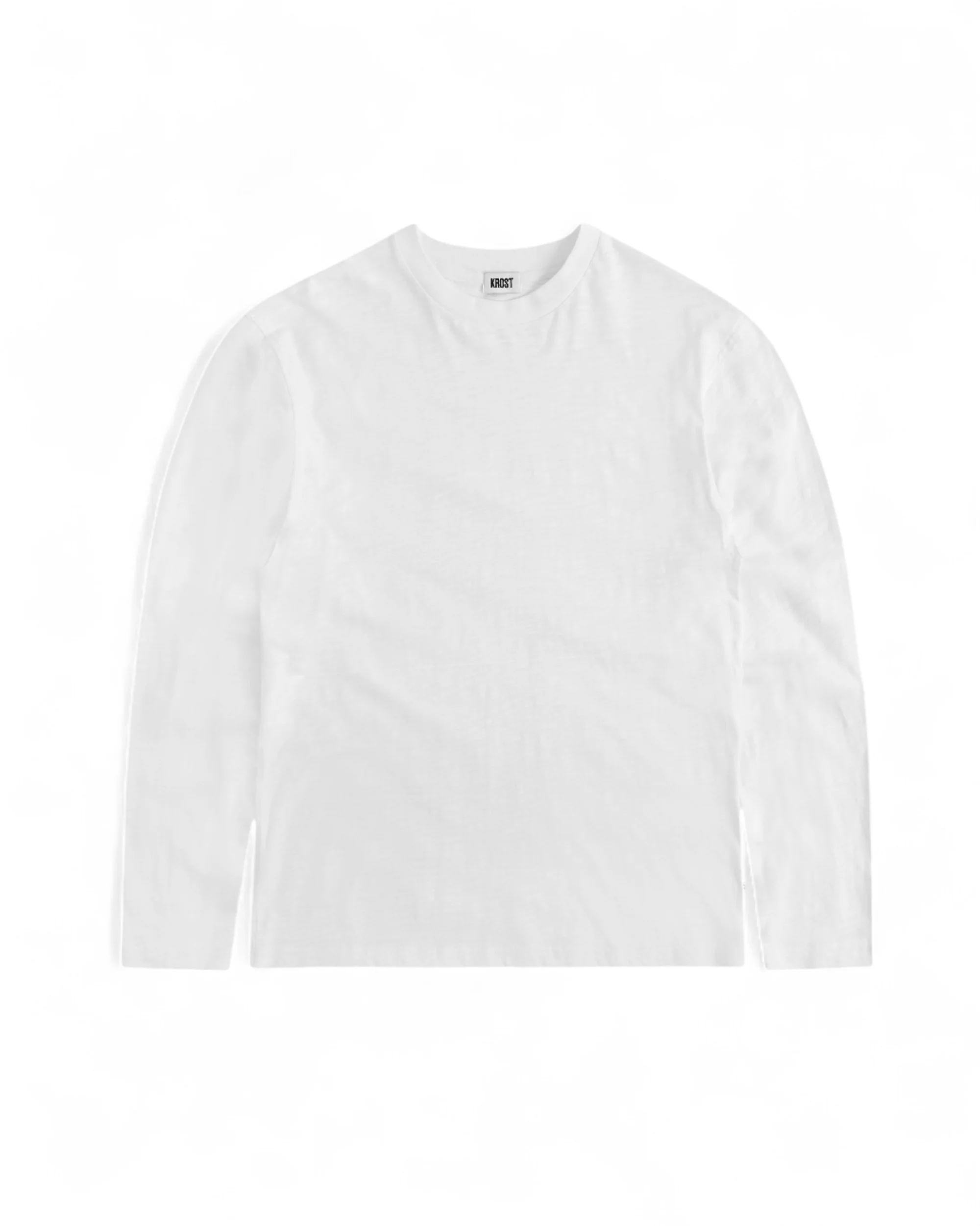 Reverse Seam Long Sleeve Tee - White