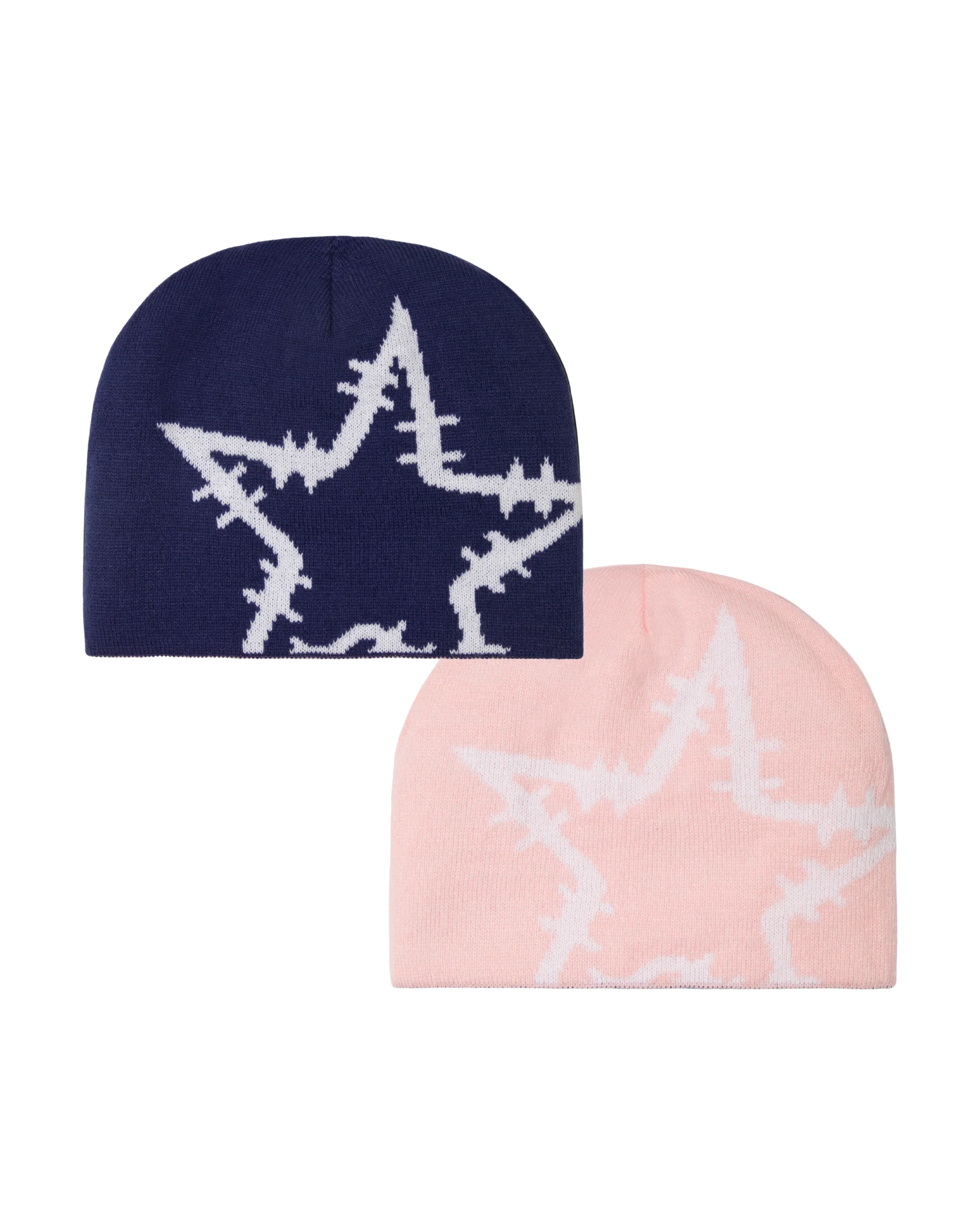 REVERSIBLE BEANIE - NAVY/PINK