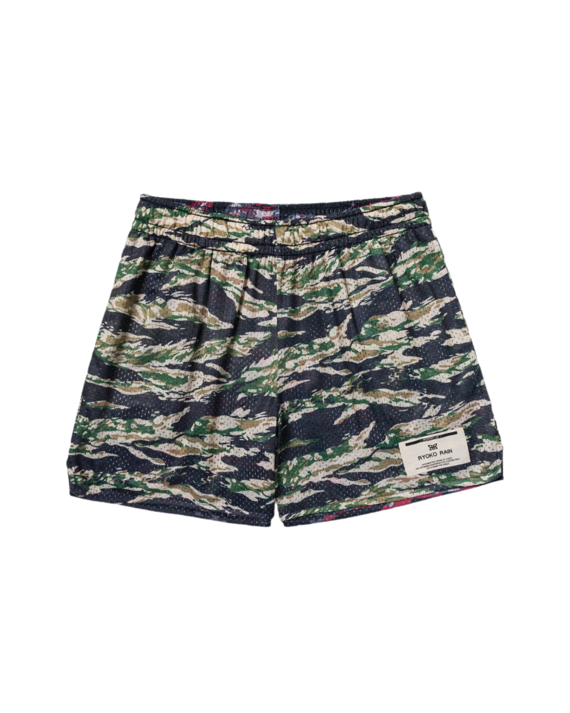 REVERSIBLE CAMO SHORTS - TIGER