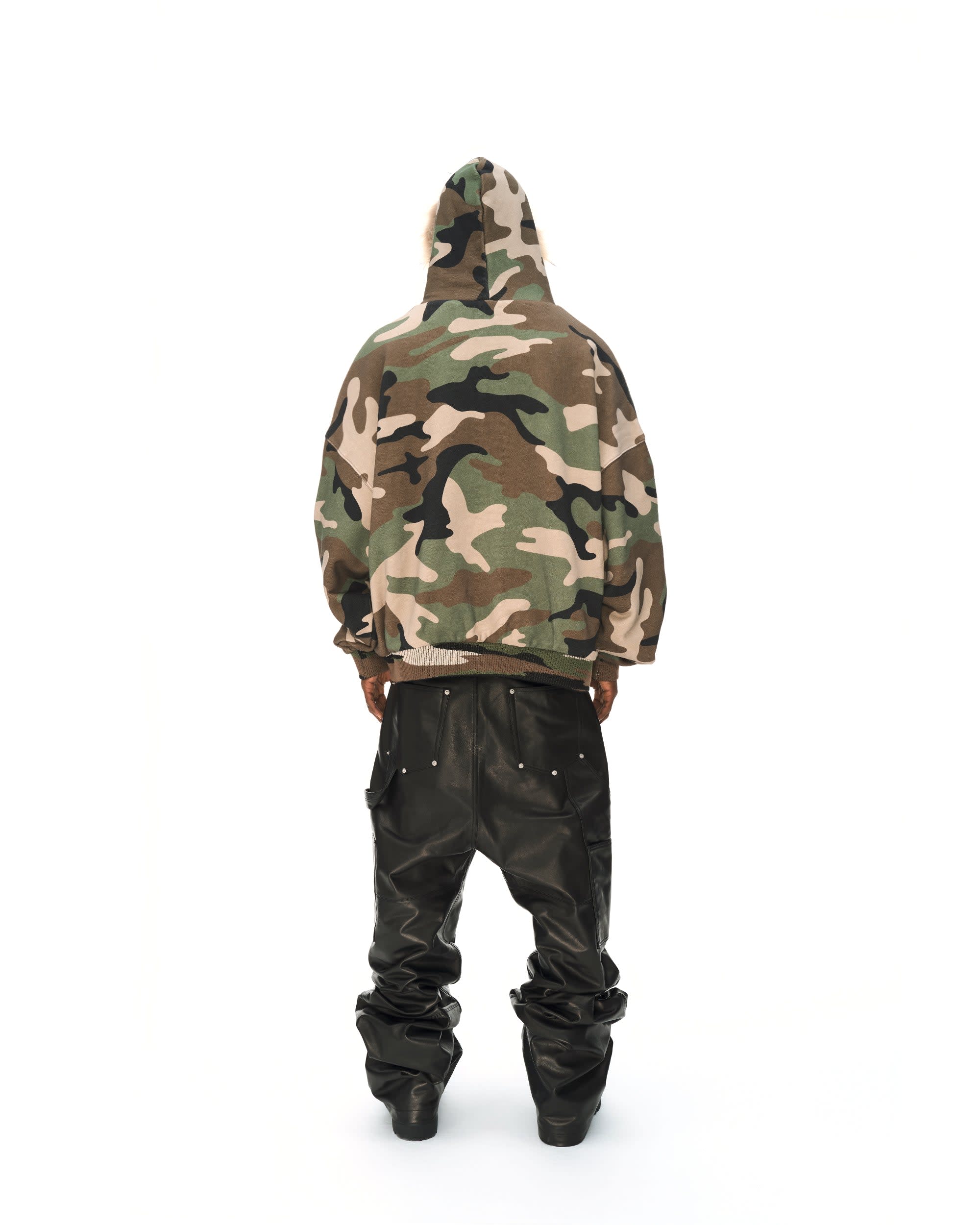 REVERSIBLE FUR ZIPPED HOODIE - Image 10
