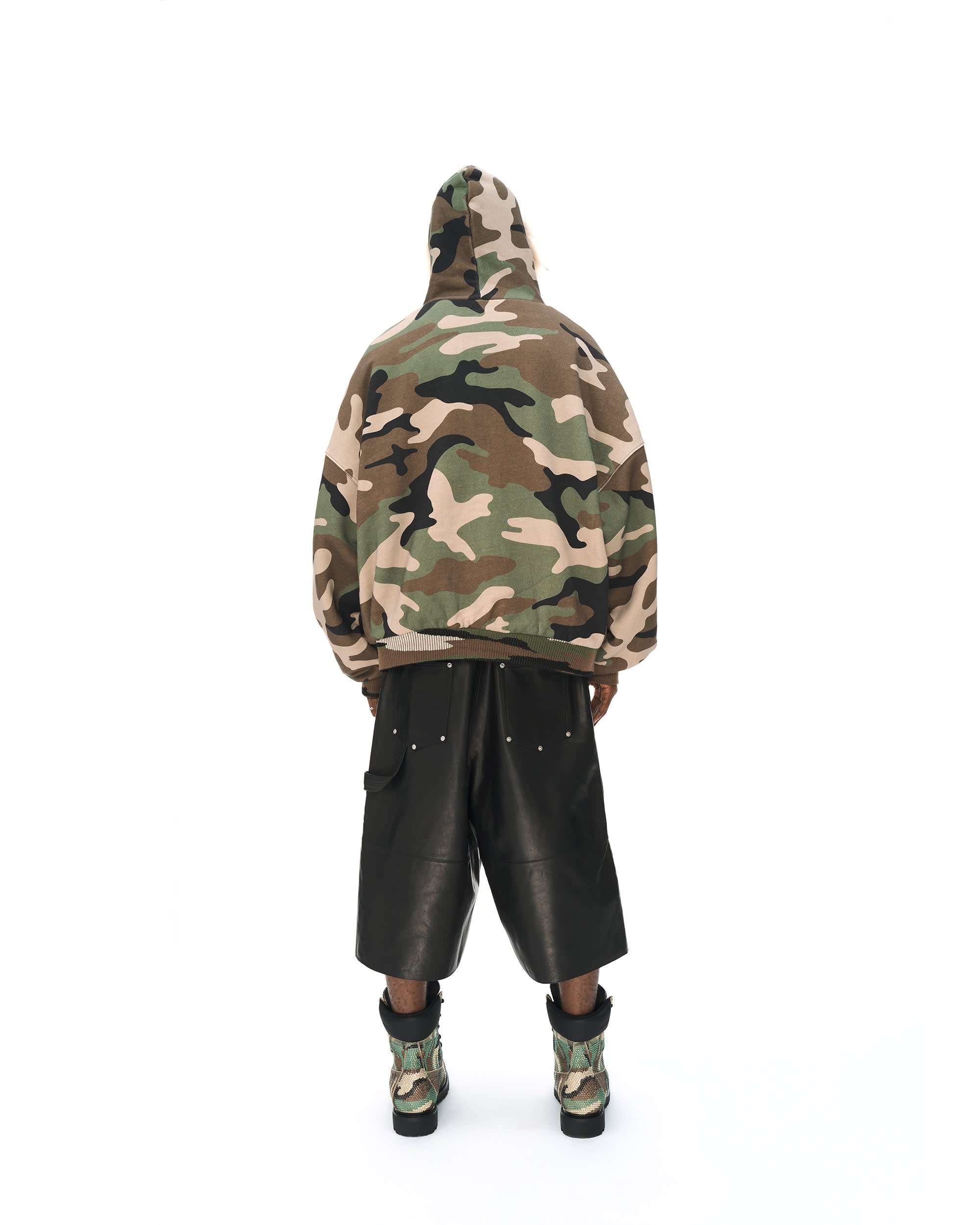REVERSIBLE FUR ZIPPED HOODIE - Image 16