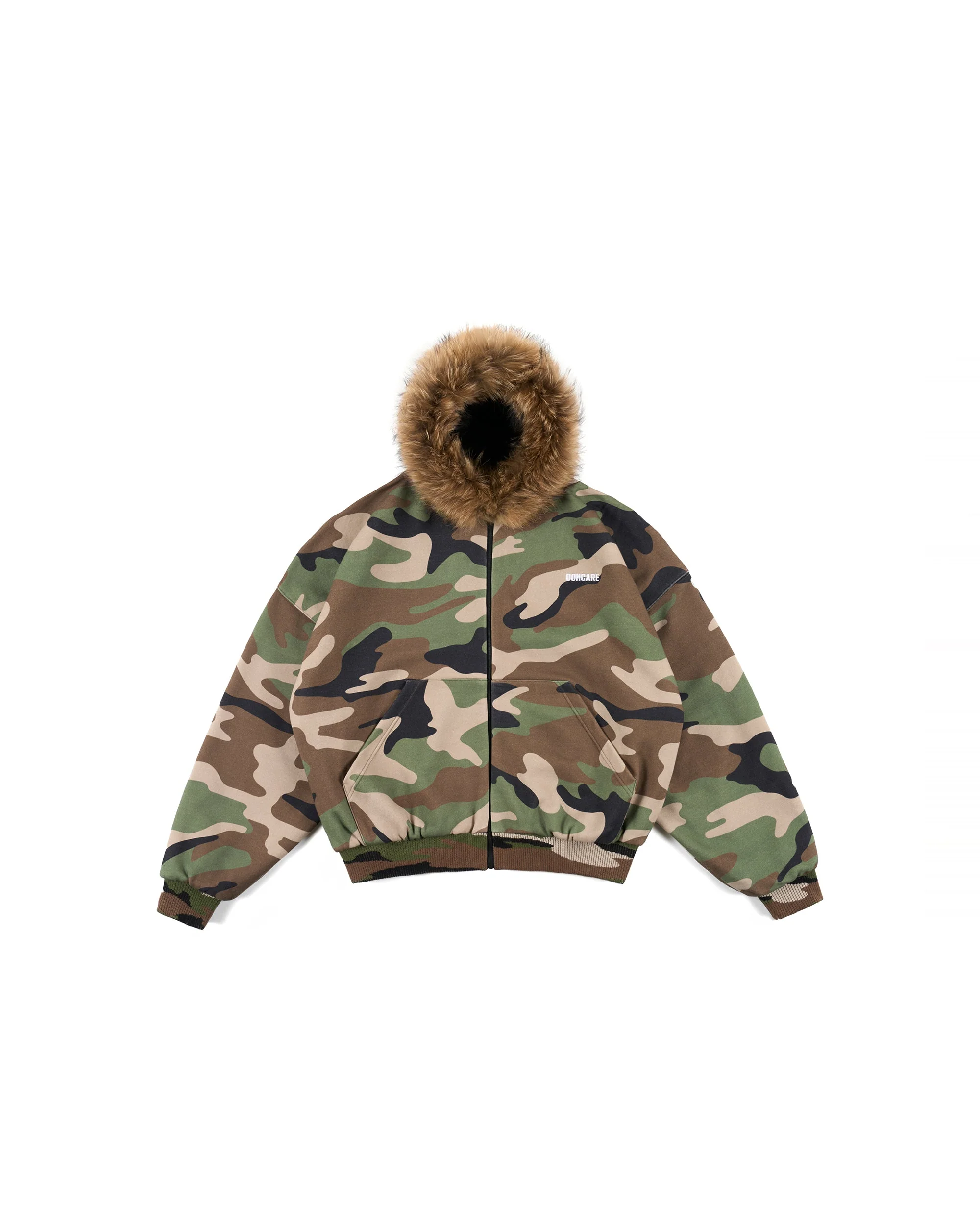 REVERSIBLE FUR ZIPPED HOODIE - Image 23