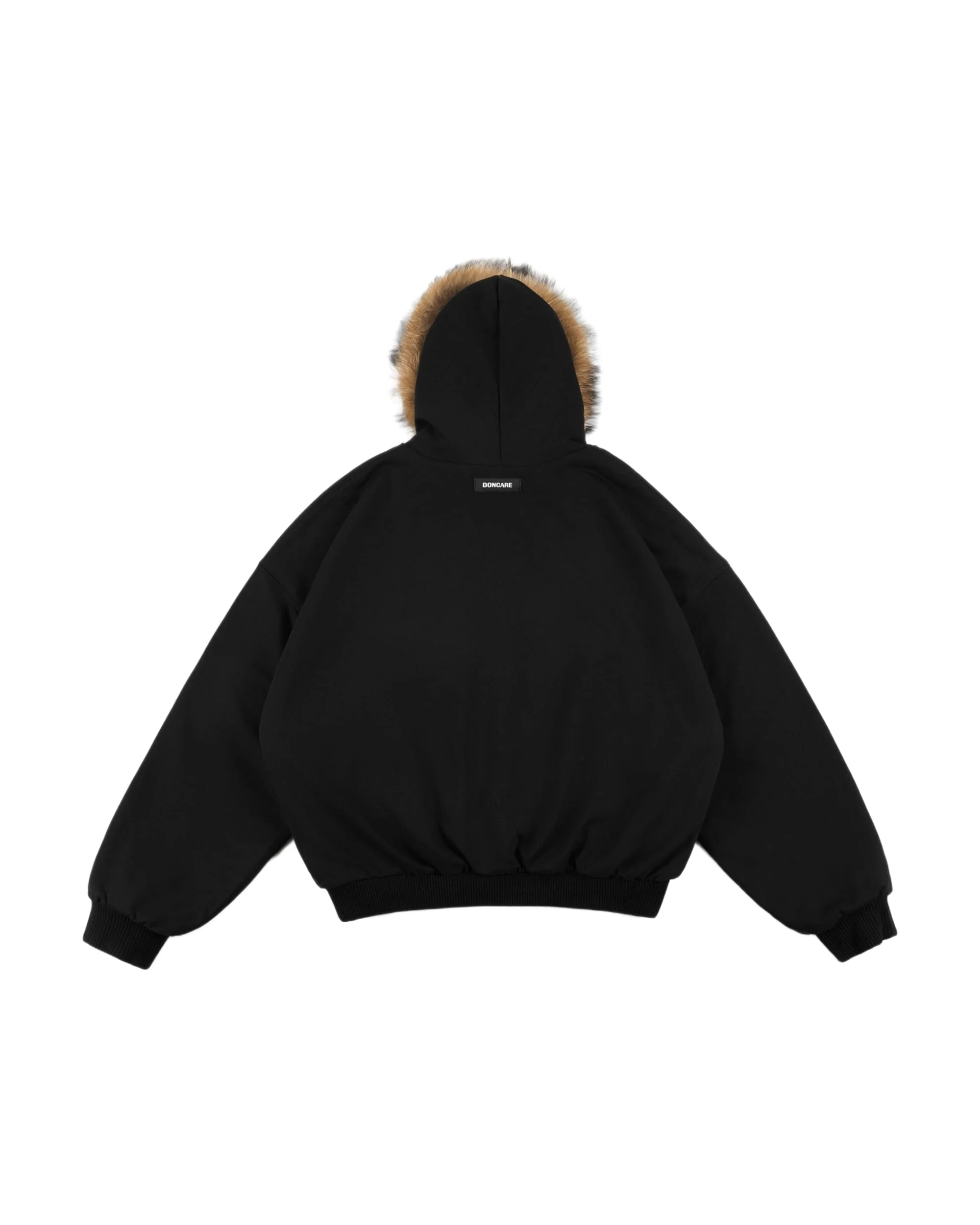 REVERSIBLE FUR ZIPPED HOODIE - Image 3
