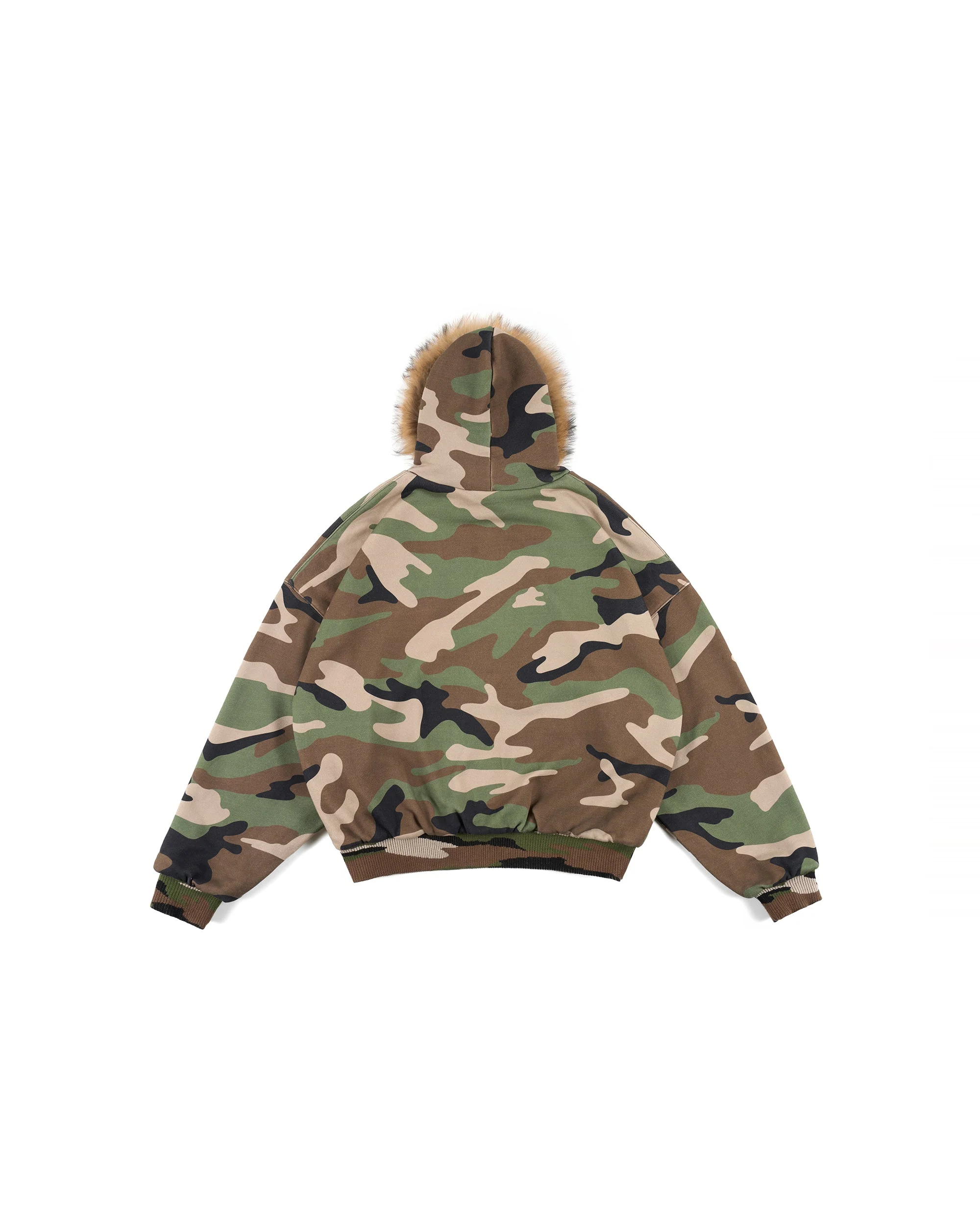 REVERSIBLE FUR ZIPPED HOODIE - Image 45