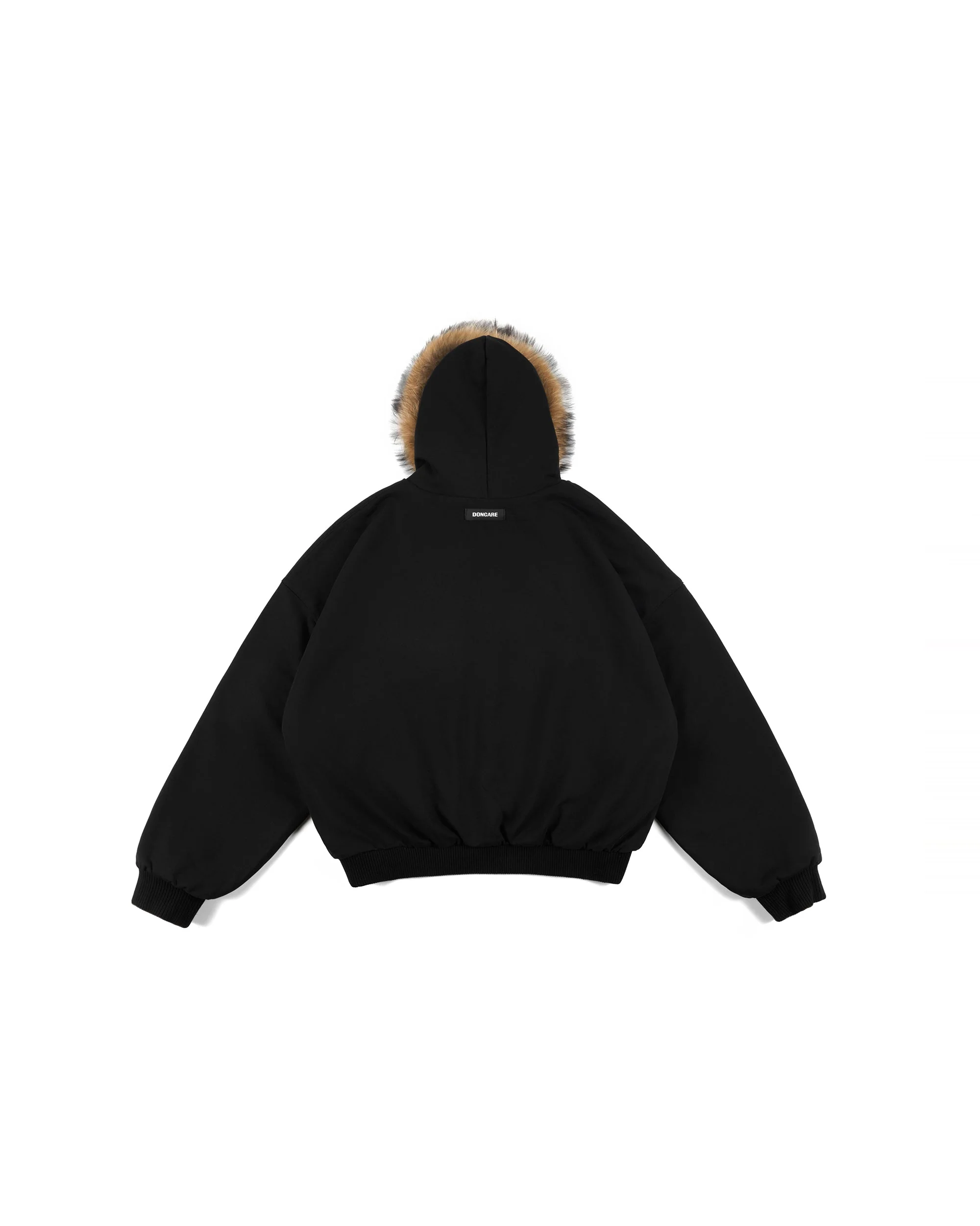 REVERSIBLE FUR ZIPPED HOODIE - Image 46