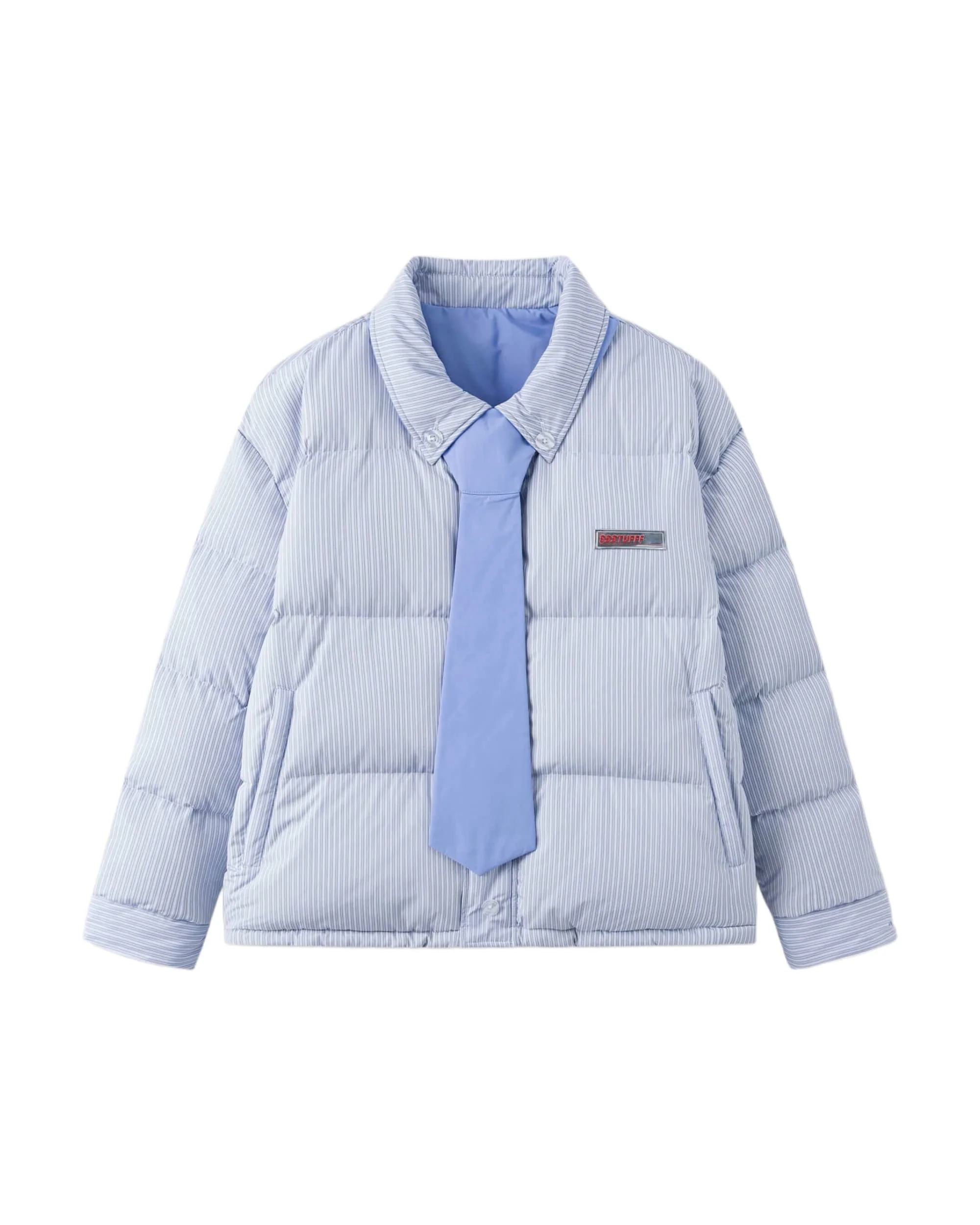 Reversible Shirt Down Puffer