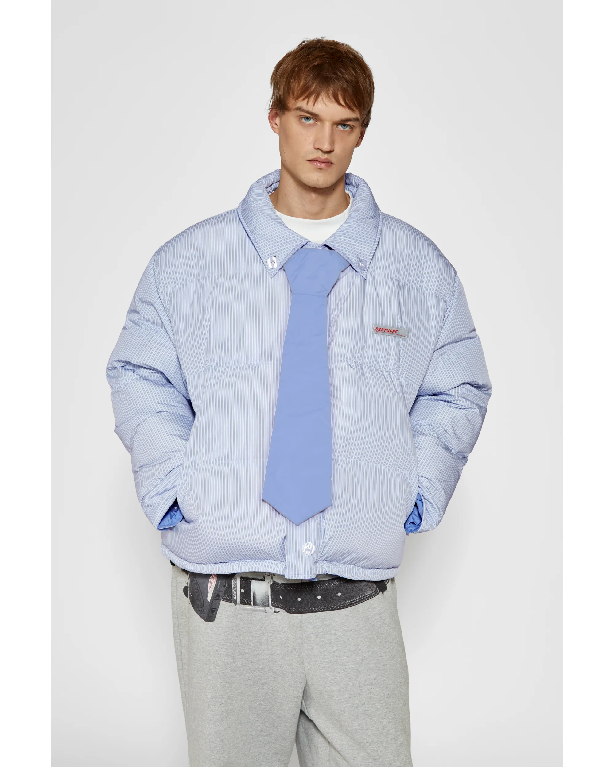 Reversible Shirt Down Puffer - Image 19
