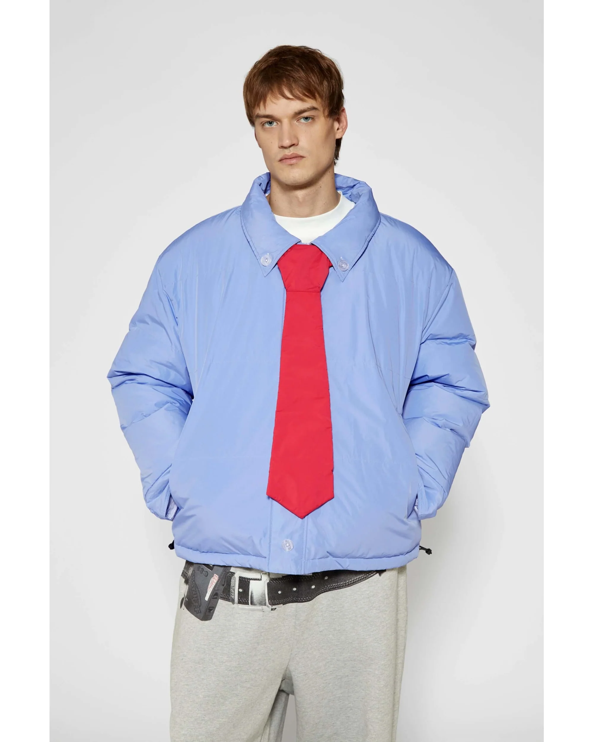Reversible Shirt Down Puffer - Image 20