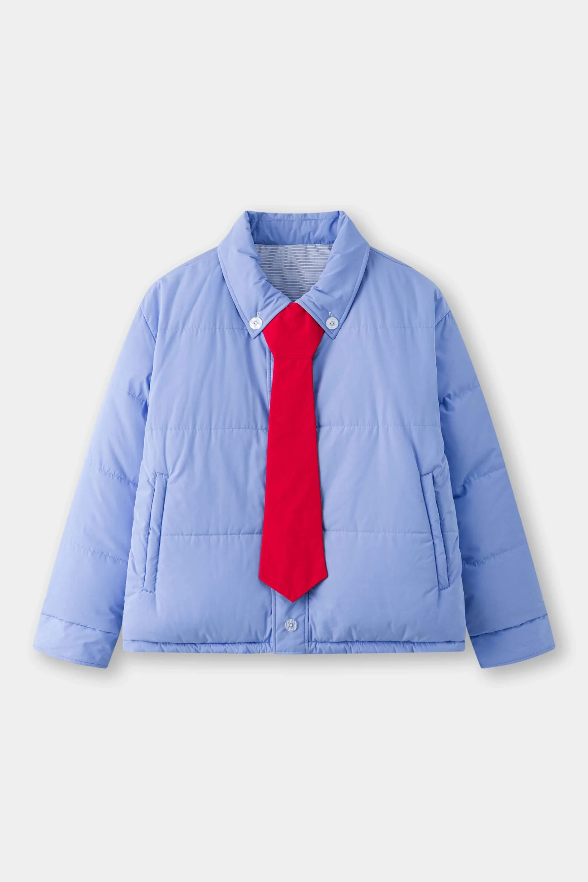 Reversible Shirt Down Puffer - Image 26