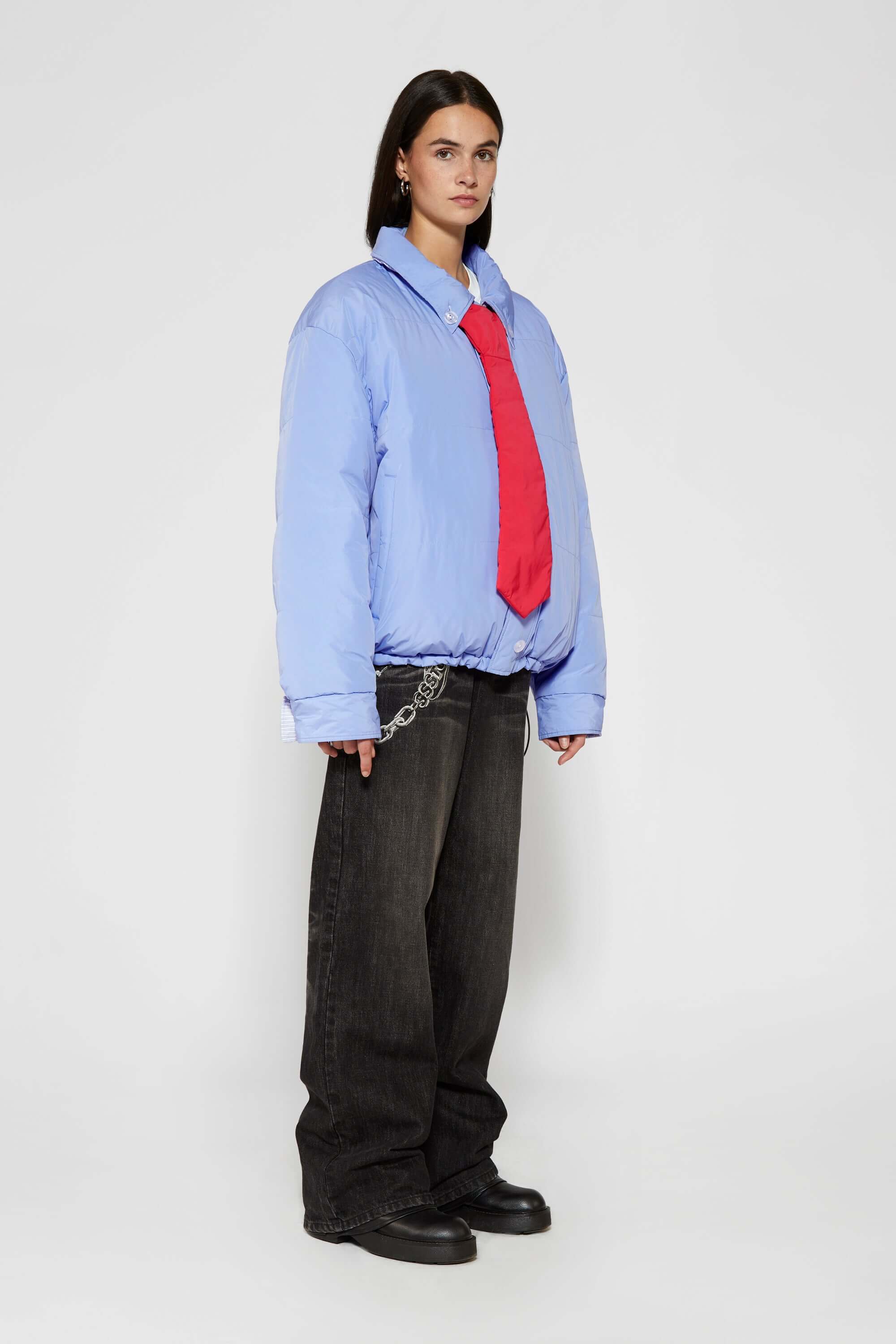Reversible Shirt Down Puffer - Image 61