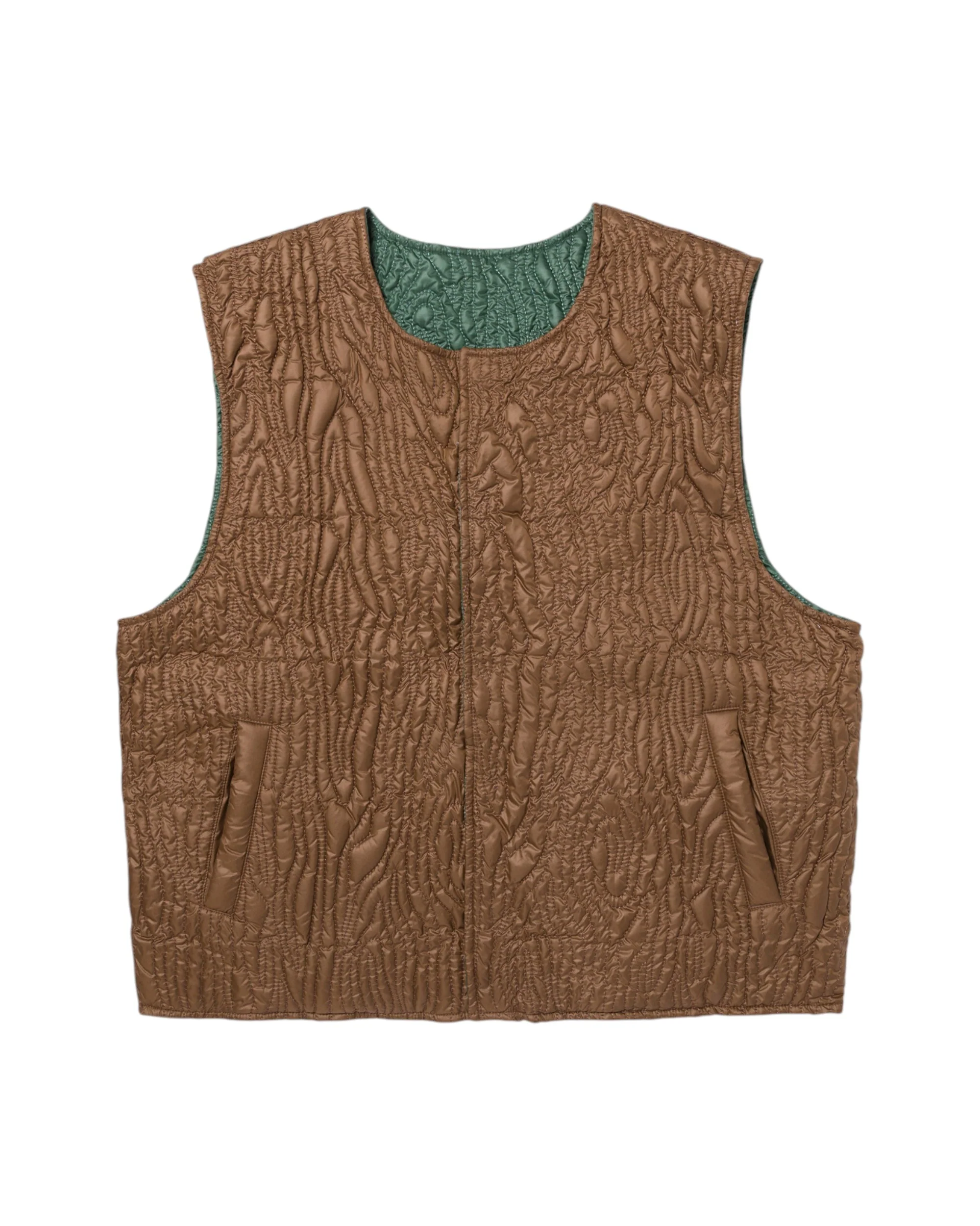 REVERSIBLE TREE BARK VEST - Image 2