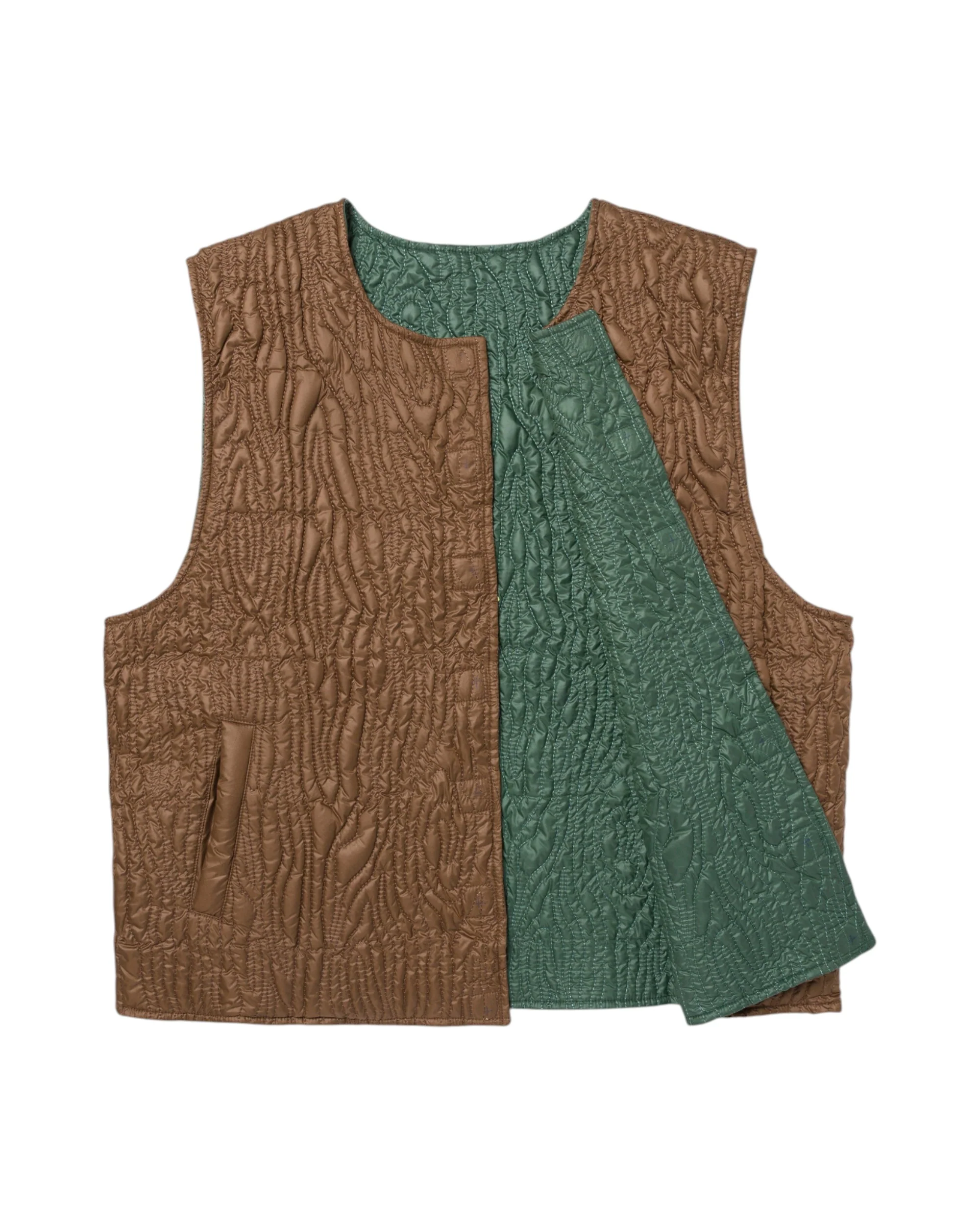 REVERSIBLE TREE BARK VEST - Image 3