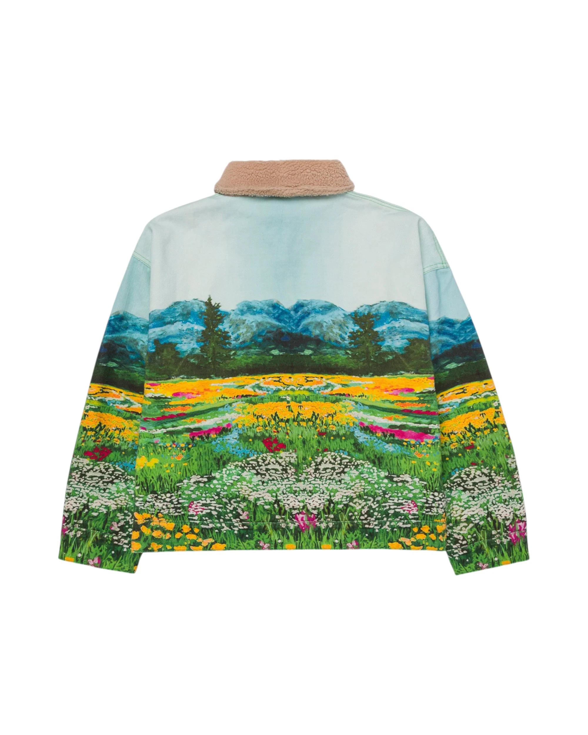 REVERSIBLE VALLEY OF FLOWERS WORK JACKET - Image 4