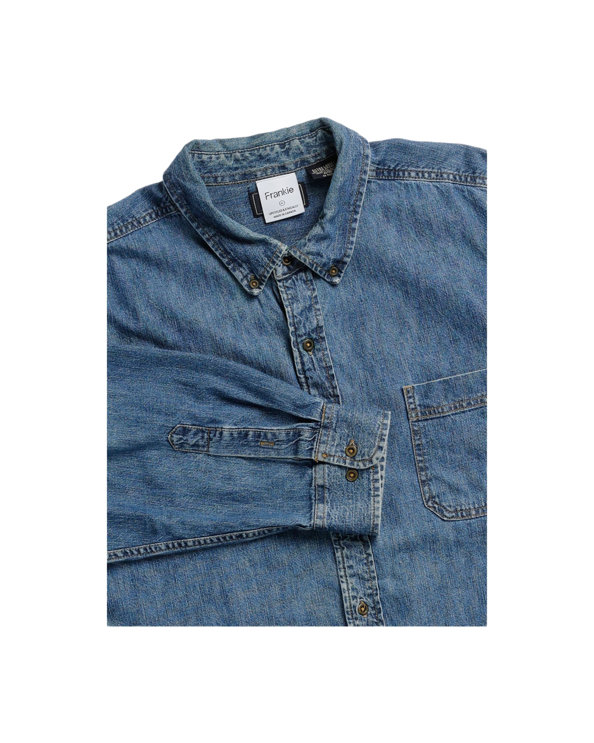 Rework Chambray Waist Crop - XL - Image 4