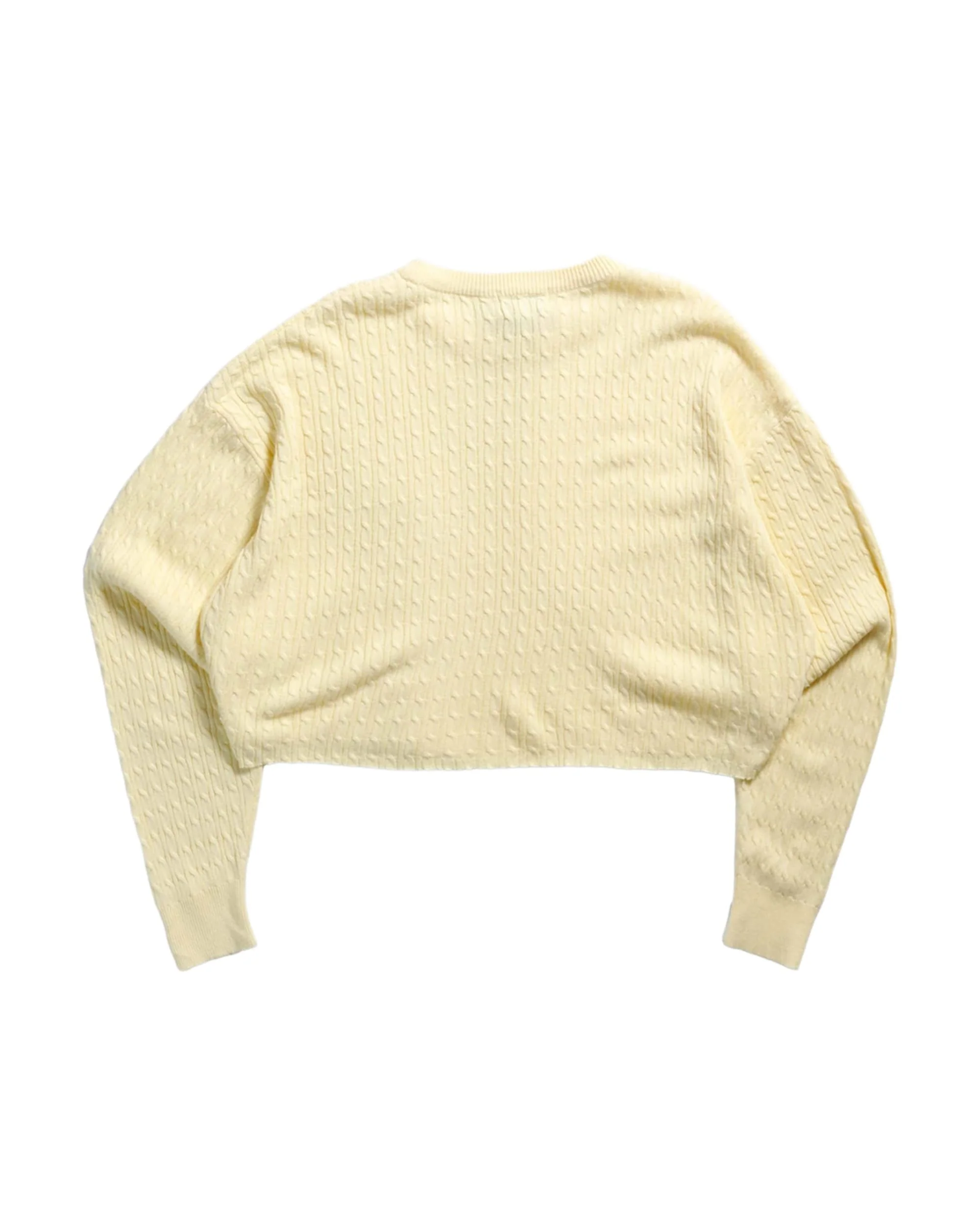 Rework Crop Knit Sweater - S - Image 5