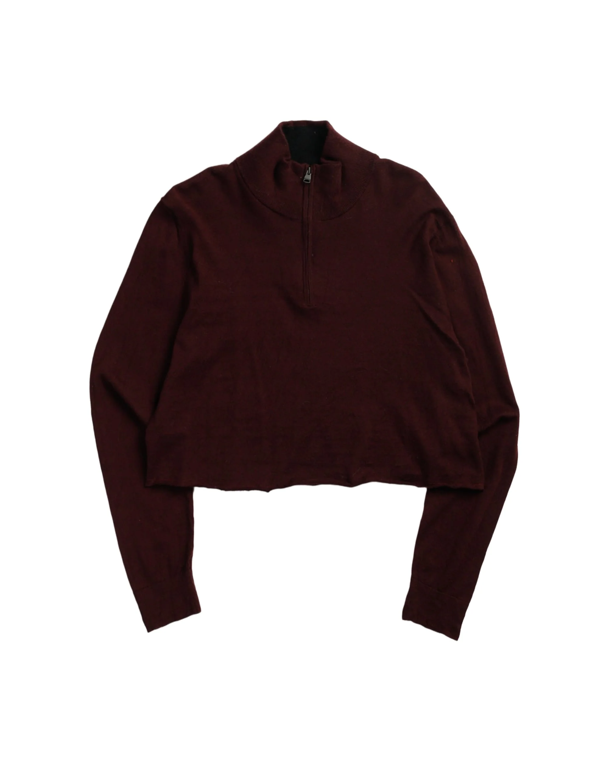 Rework Crop Knit Sweater - XL