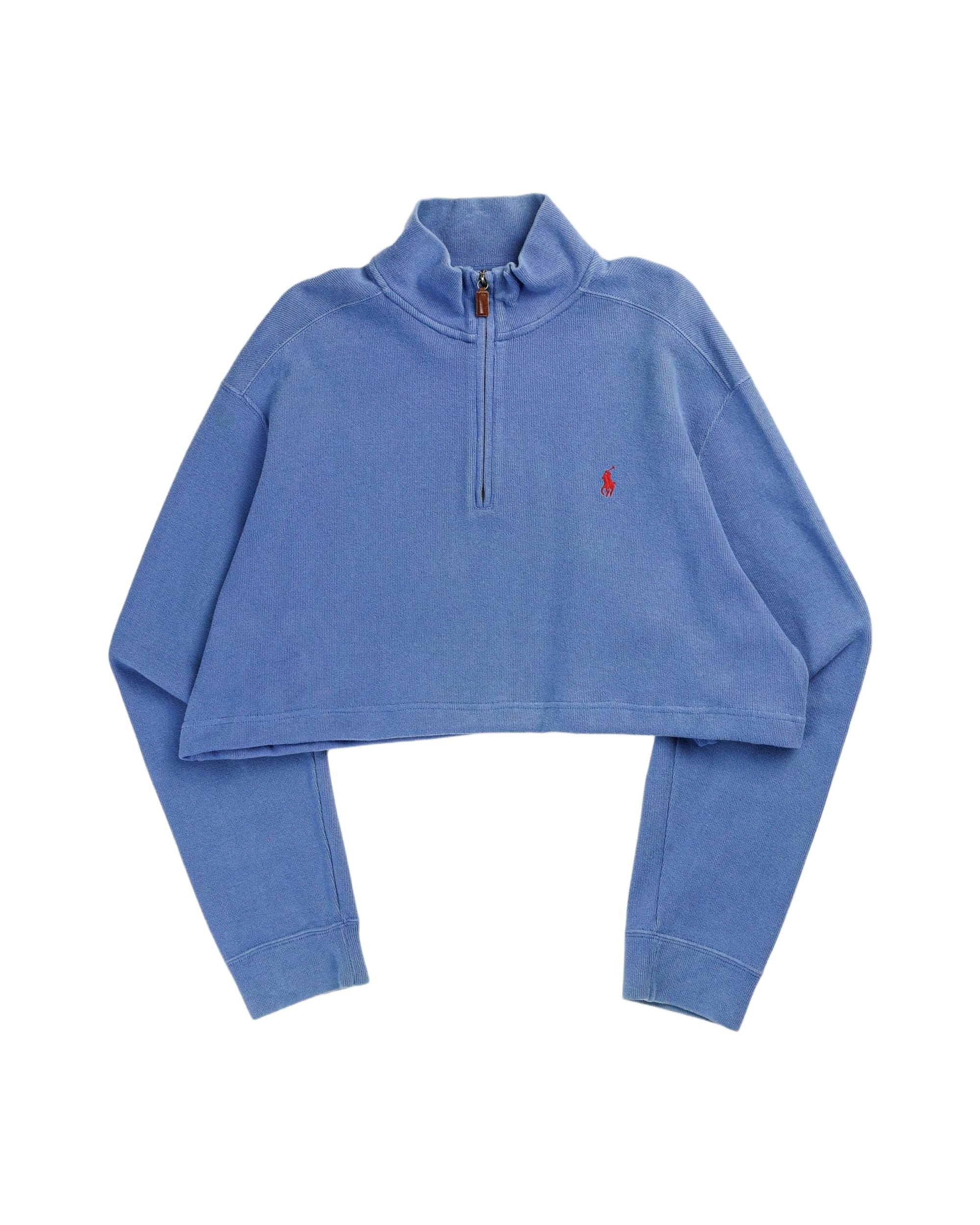 Rework Crop Knit Sweater - XL