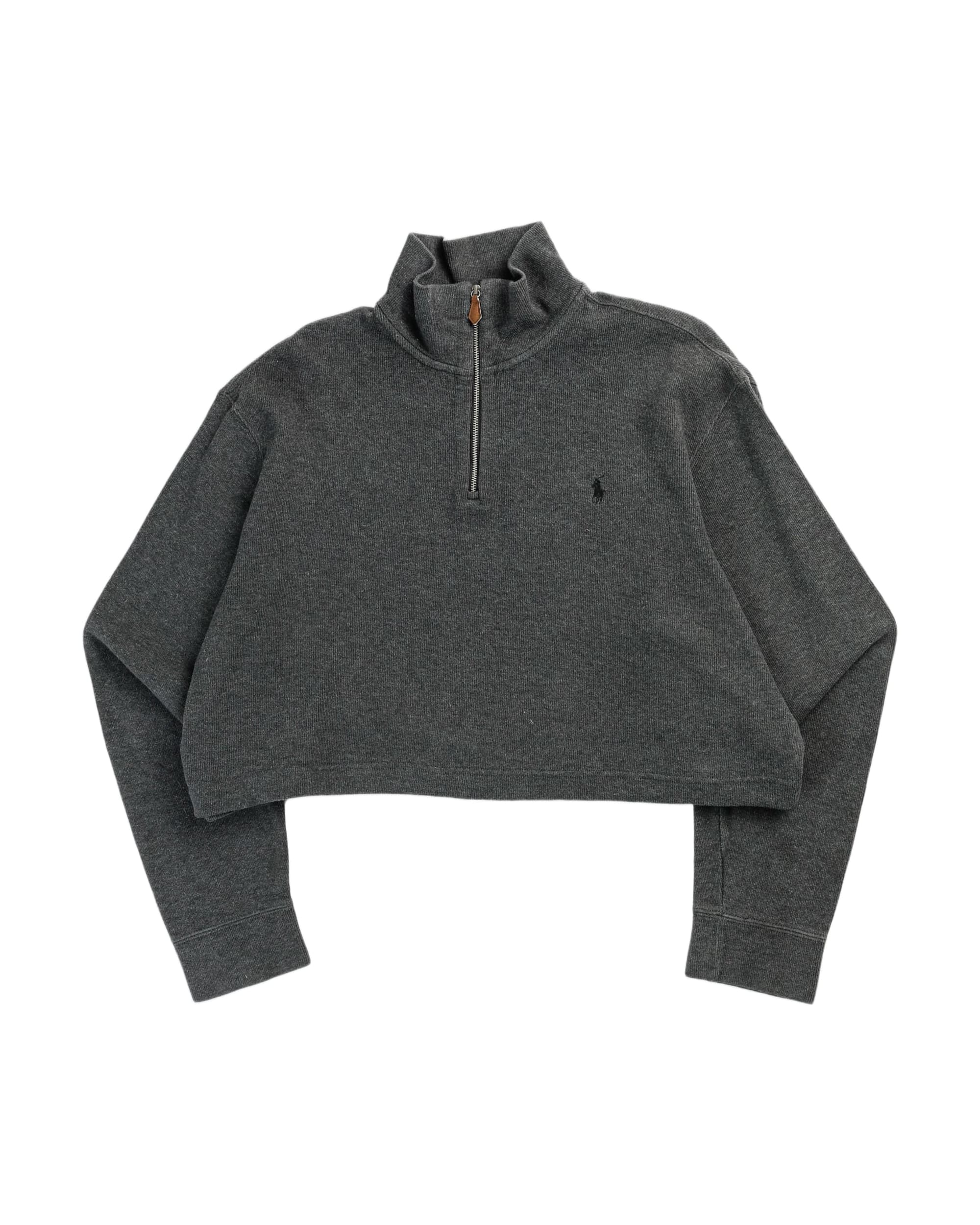 Rework Crop Knit Sweater - XL