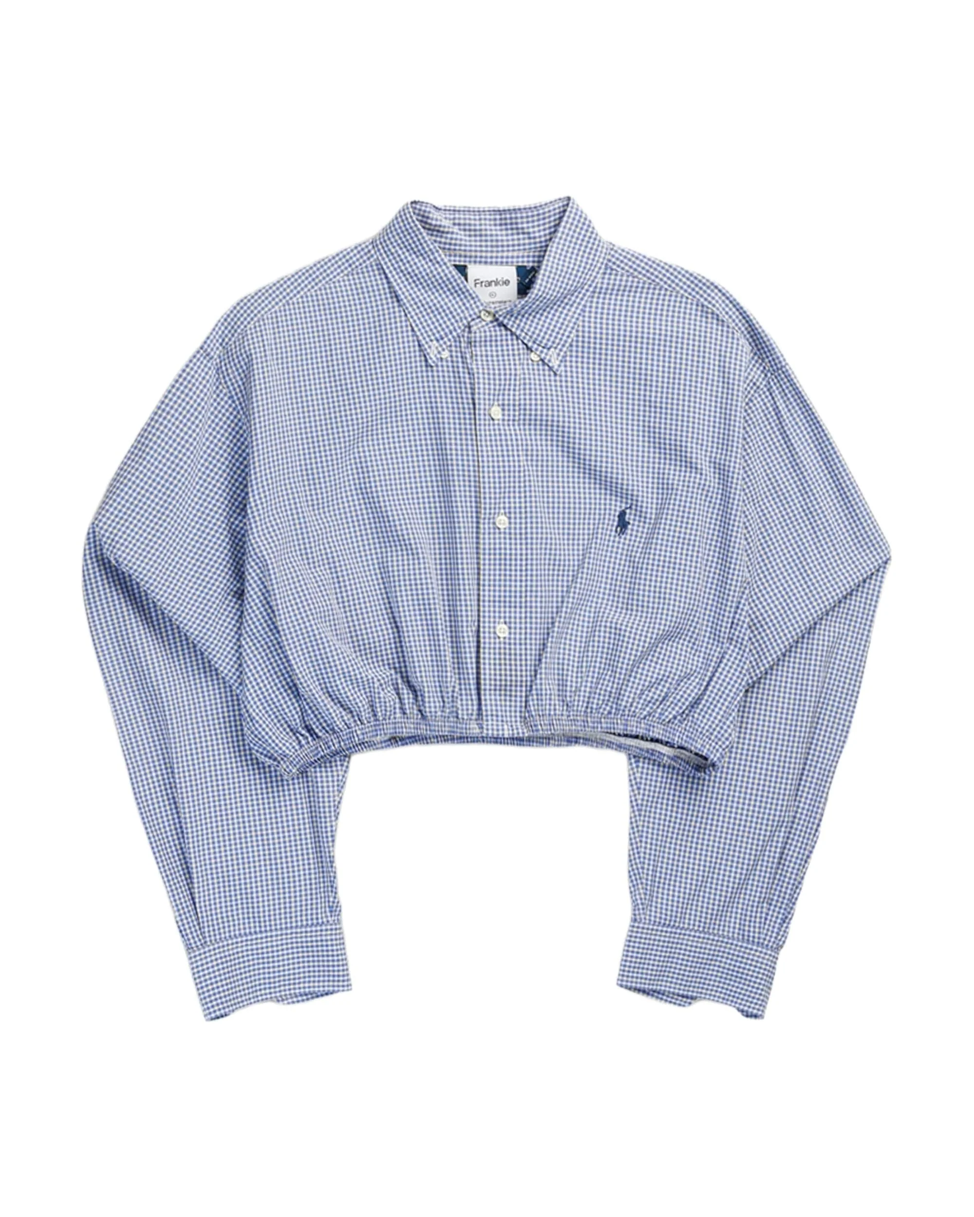 Rework Oxford Cinch Crop Shirt - XL
