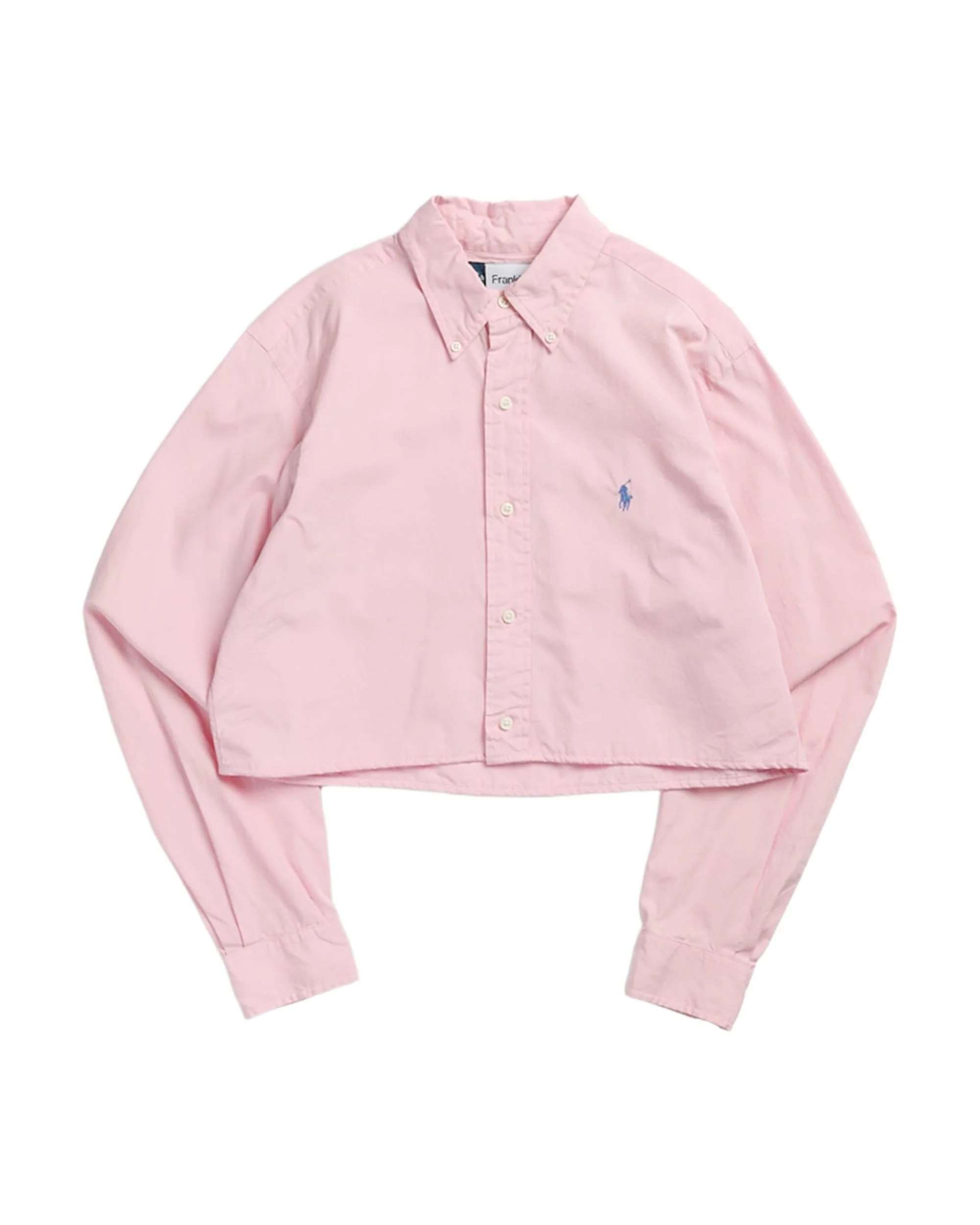 Rework Oxford Crop Shirt - XS