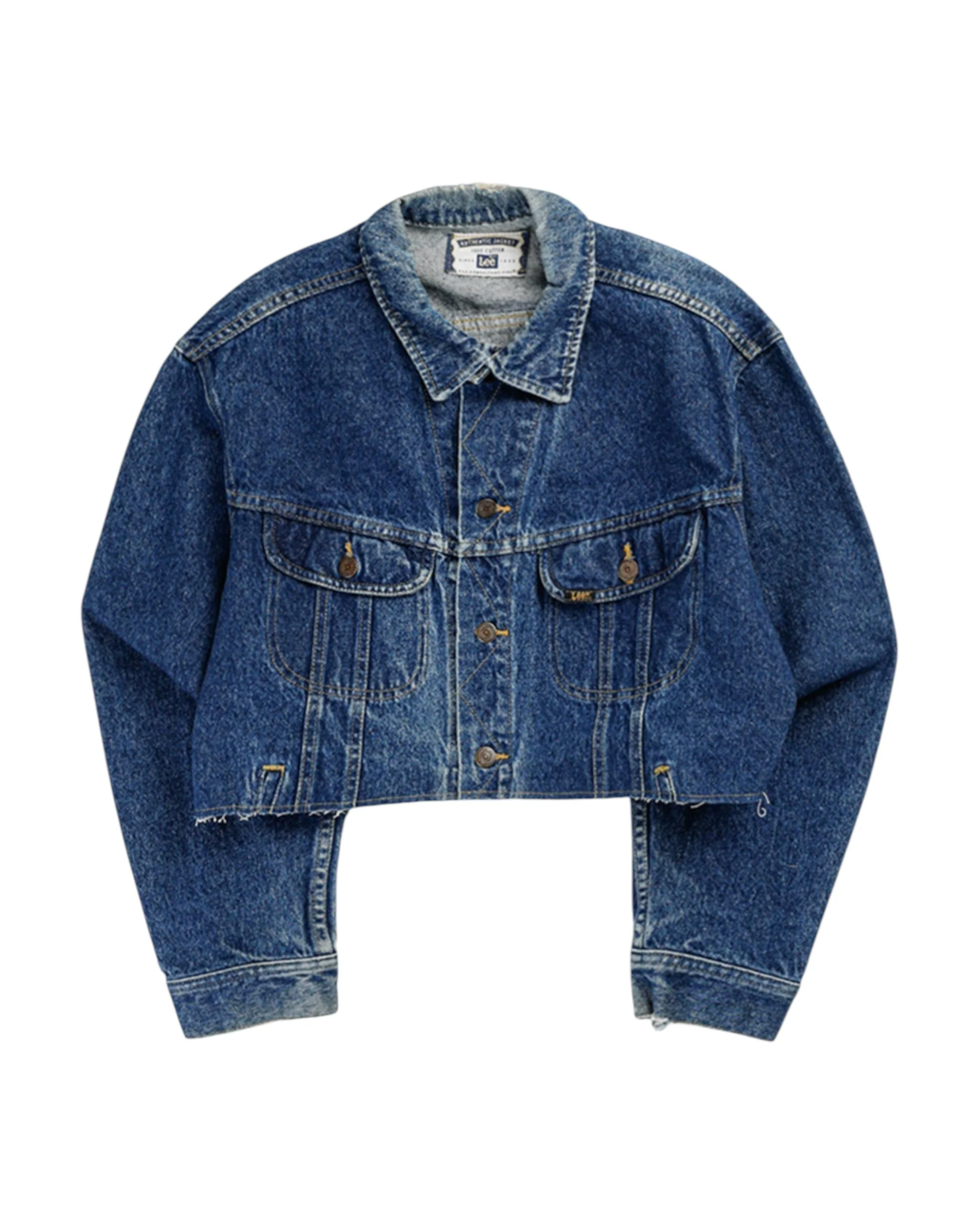 Rework Vintage Lee Crop Denim Jacket - L
