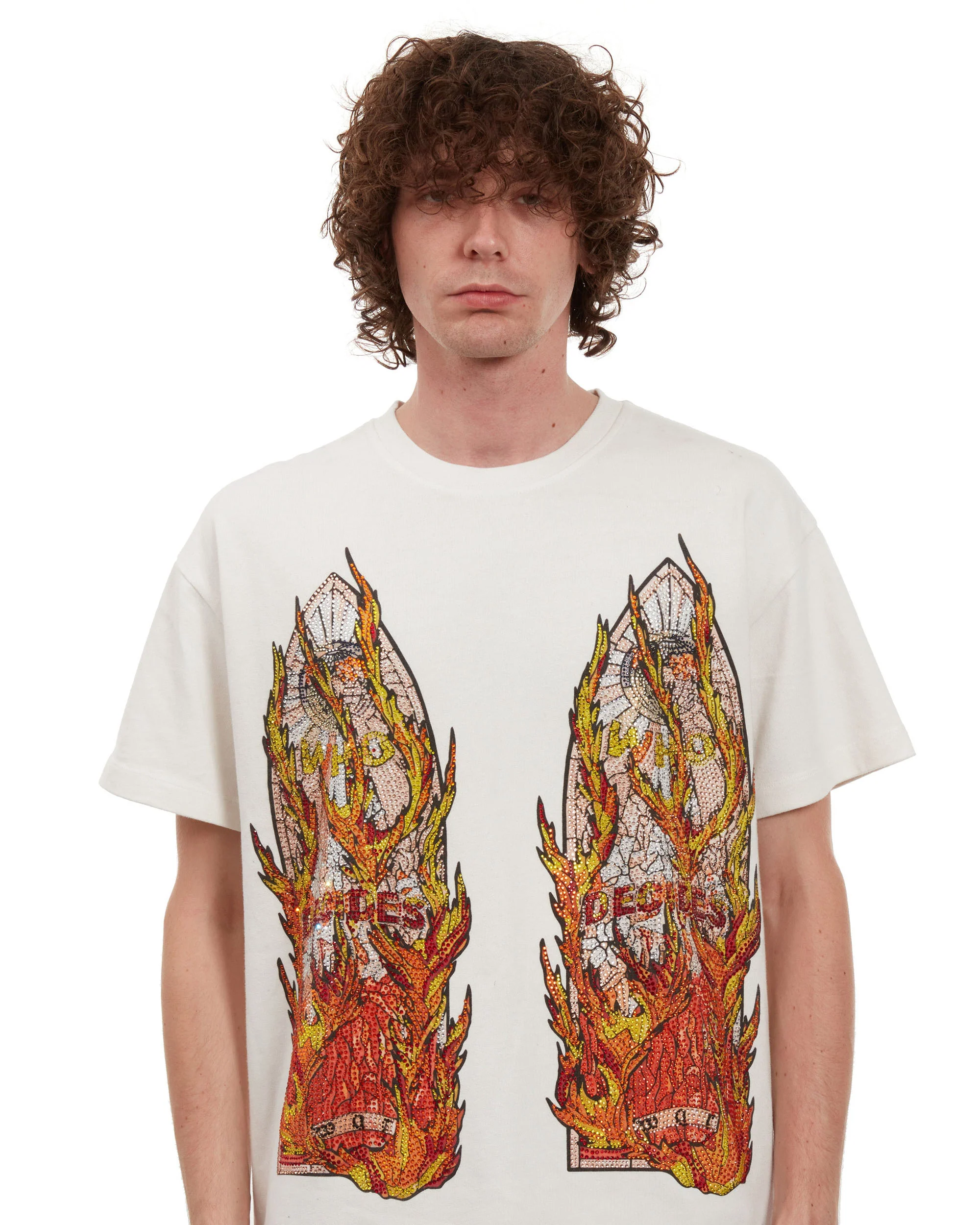 RHINESTONE FLAME GLASS JERSEY - Image 2