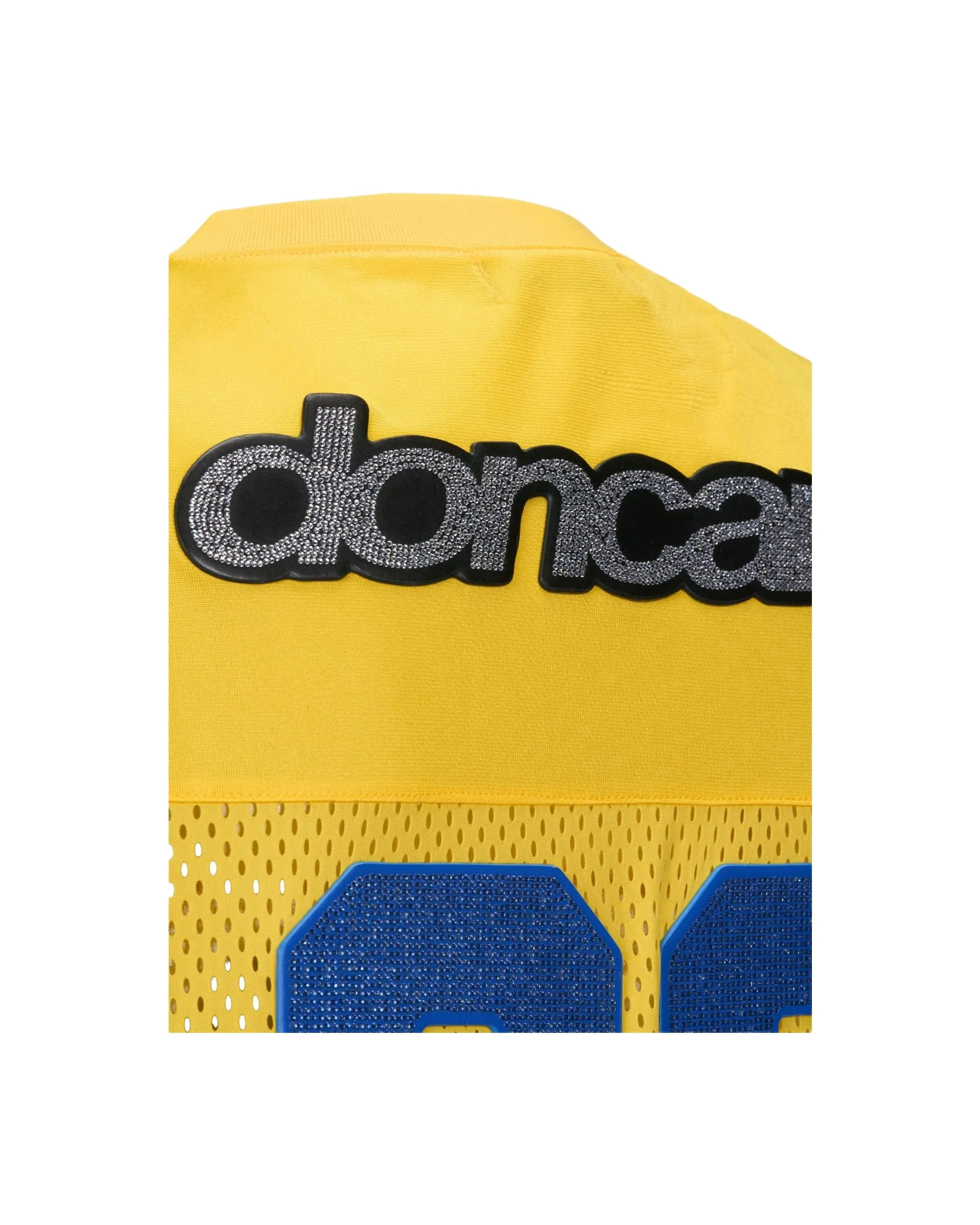 RHINESTONE FOOTBALL JERSEY - YELLOW - Image 4