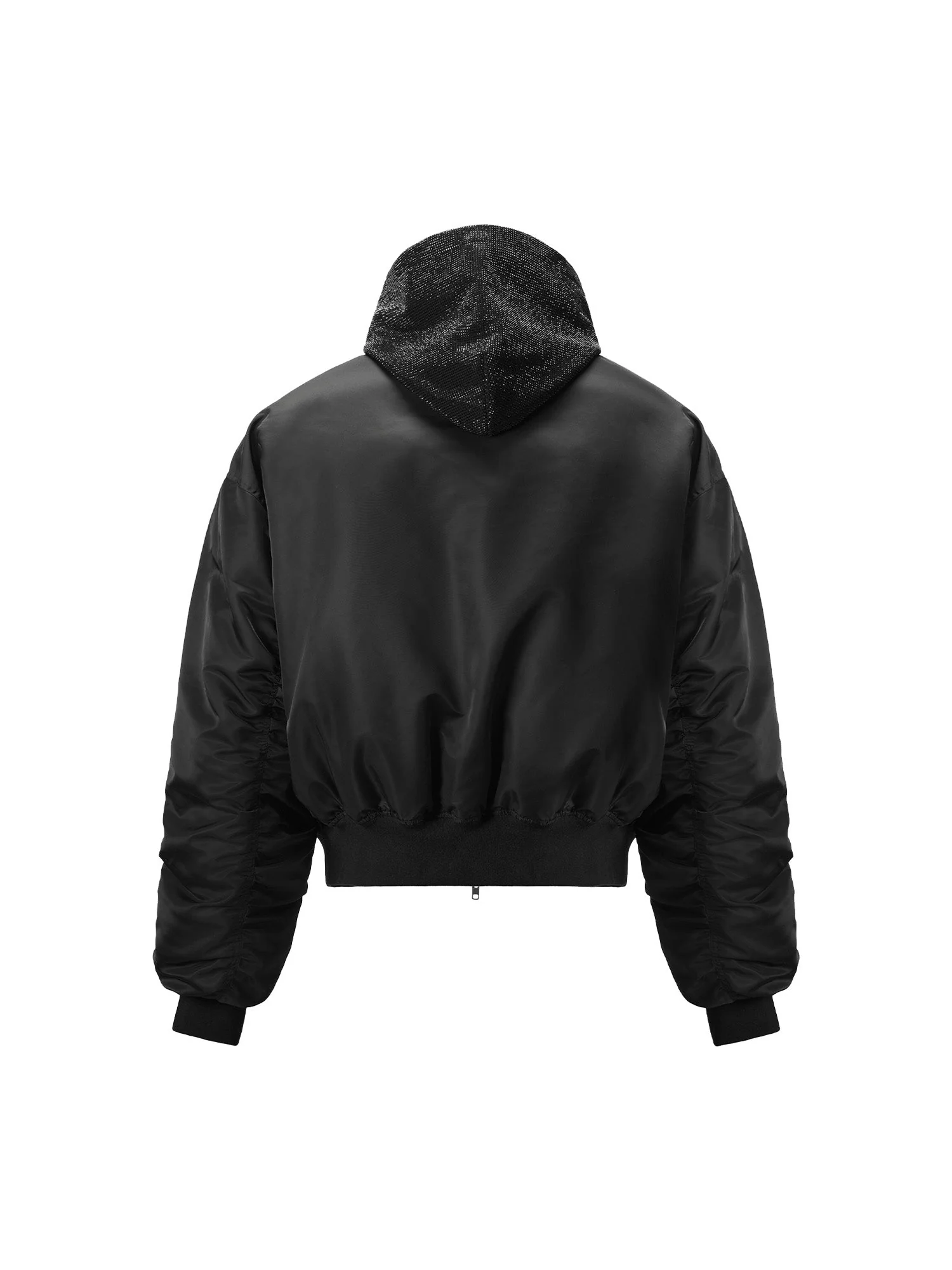RHINESTONE HOODED BOMBER JACKET - Image 15