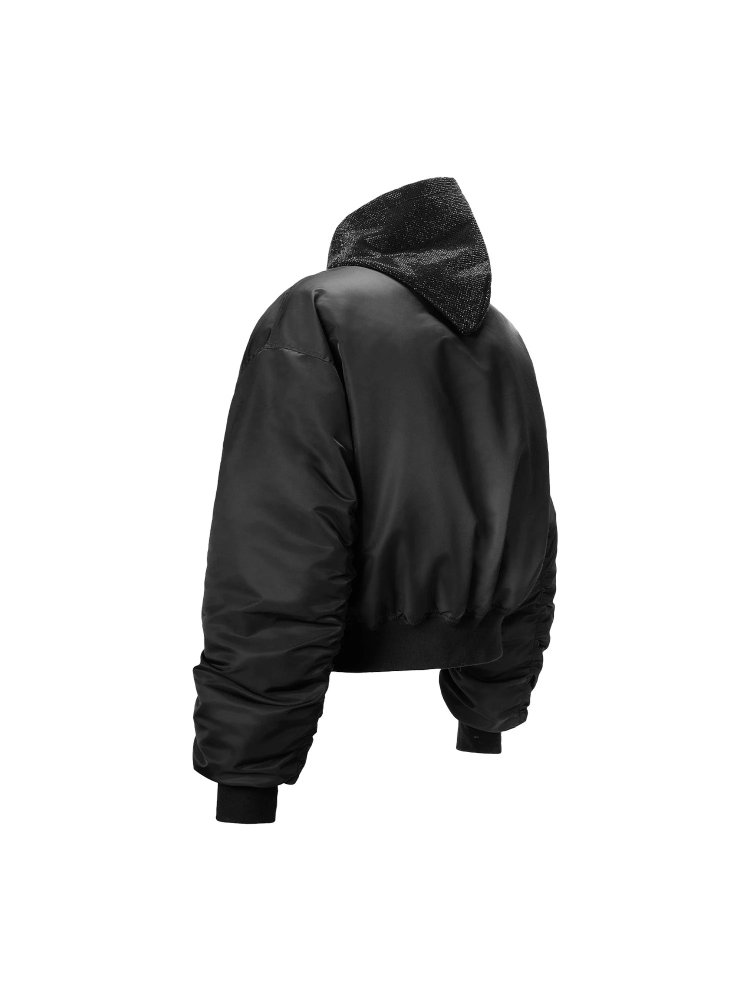 RHINESTONE HOODED BOMBER JACKET - Image 23