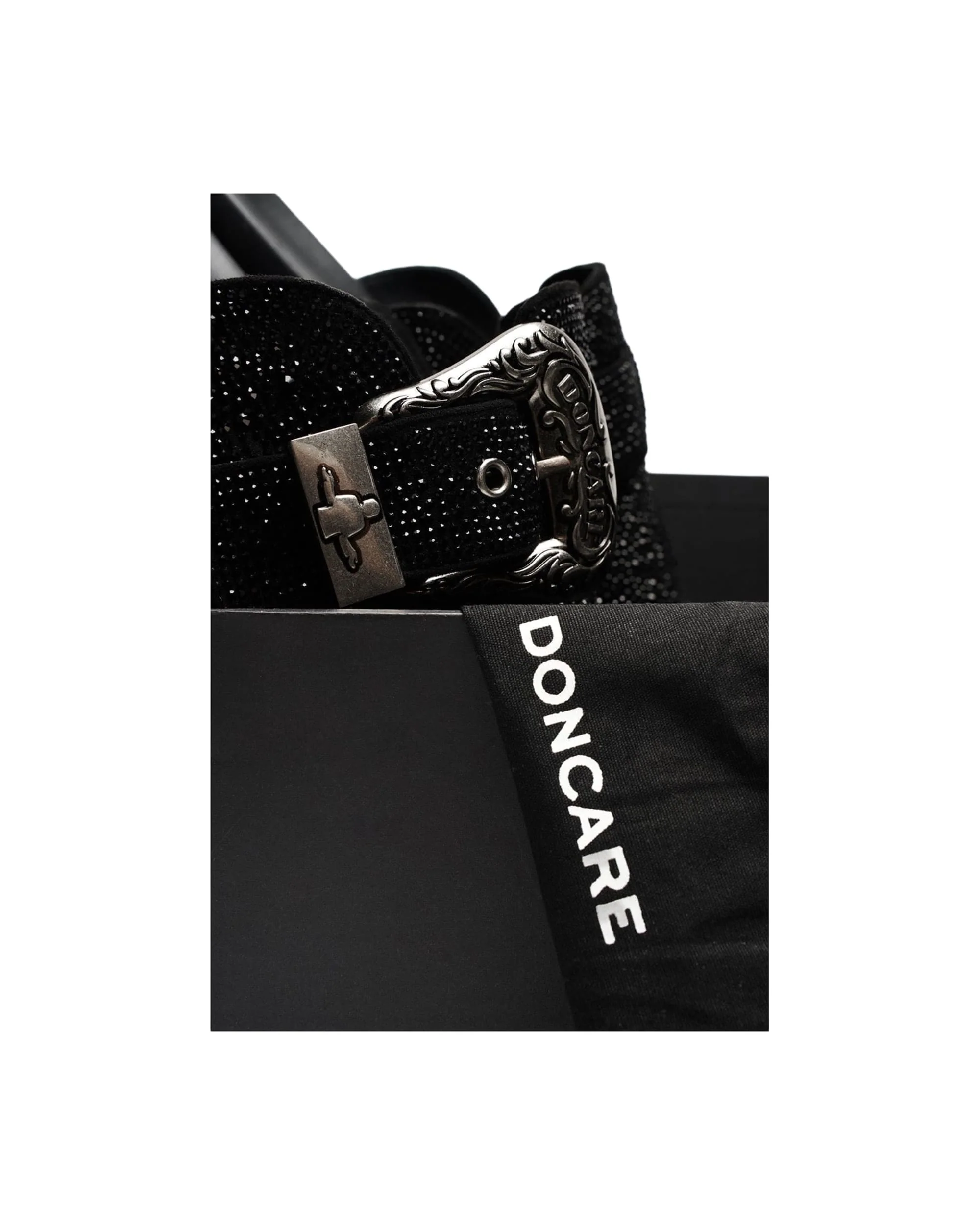 RHINESTONE LEATHER METAL MULES - Image 5