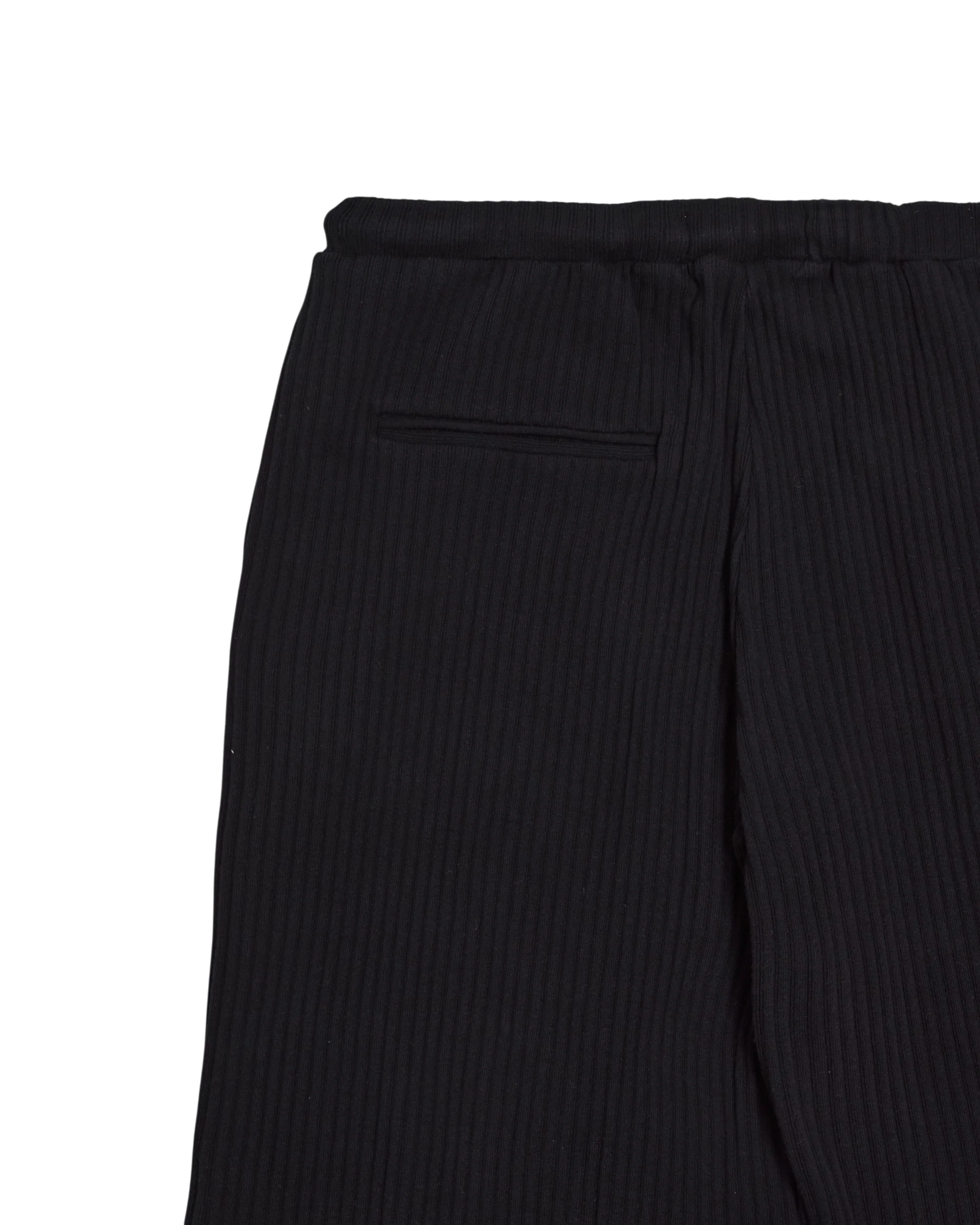 Rib Knit Pant Black - Image 5