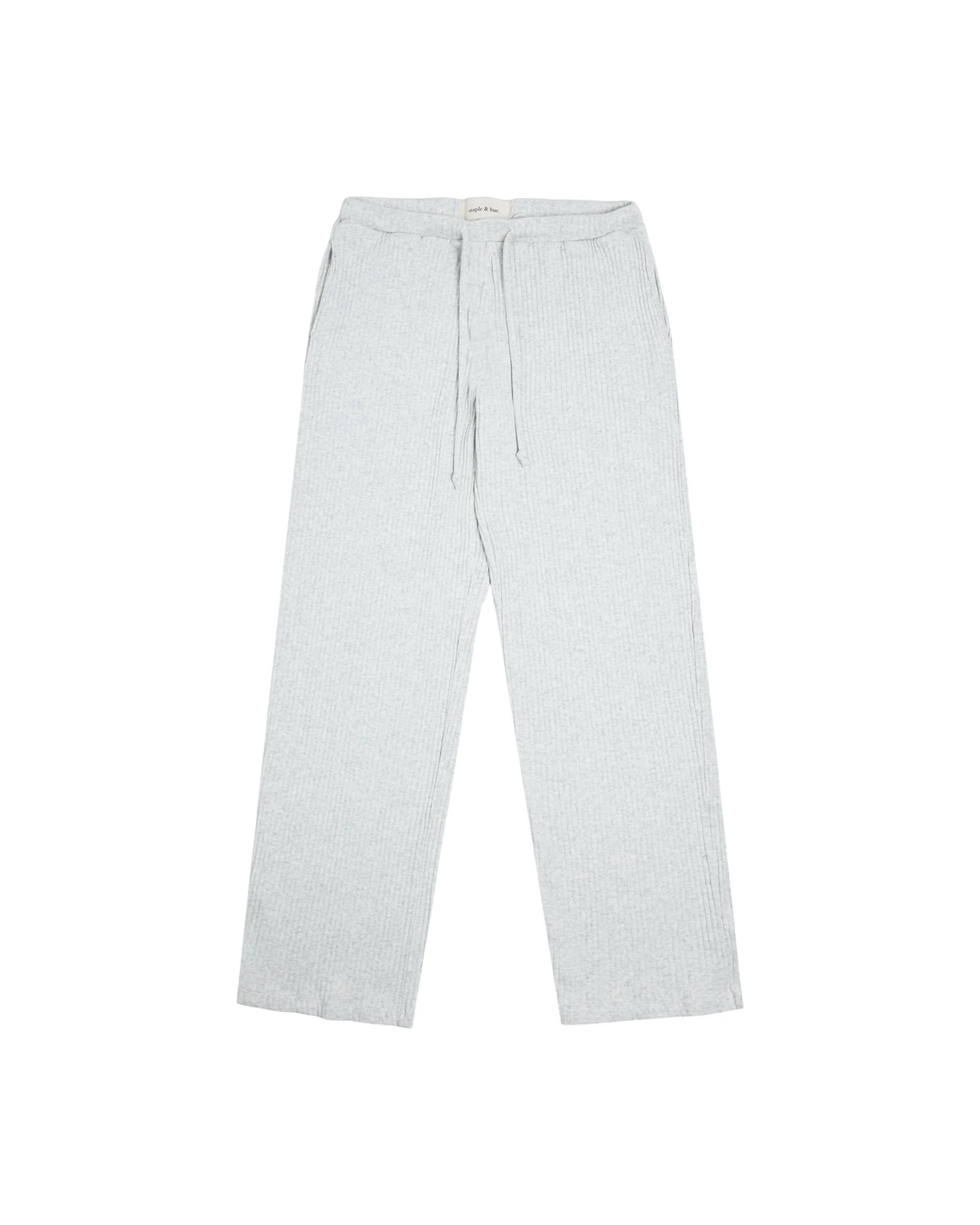 Rib Knit Pant Grey Marle